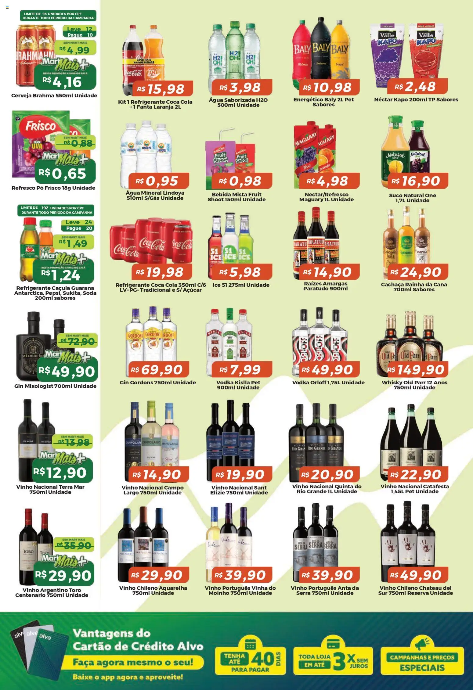 Mart Minas Folheto - válido de 02.04.2026 | Página: 3 | Produtos: Cola, Vinho, Cerveja, Gin