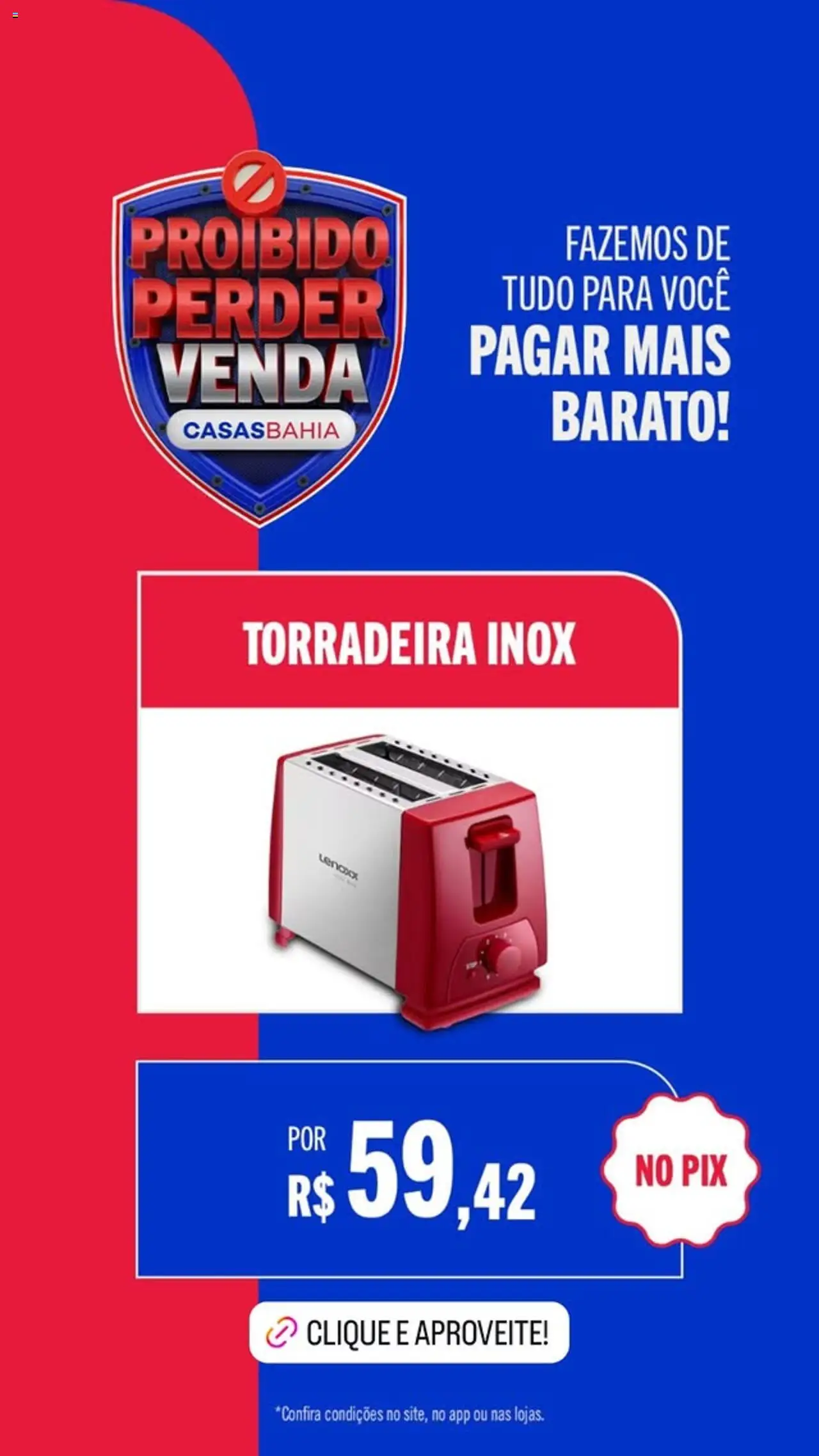 Casas Bahia Folheto - válido de 15.08.2025 | Página: 3 | Produtos: Torradeira