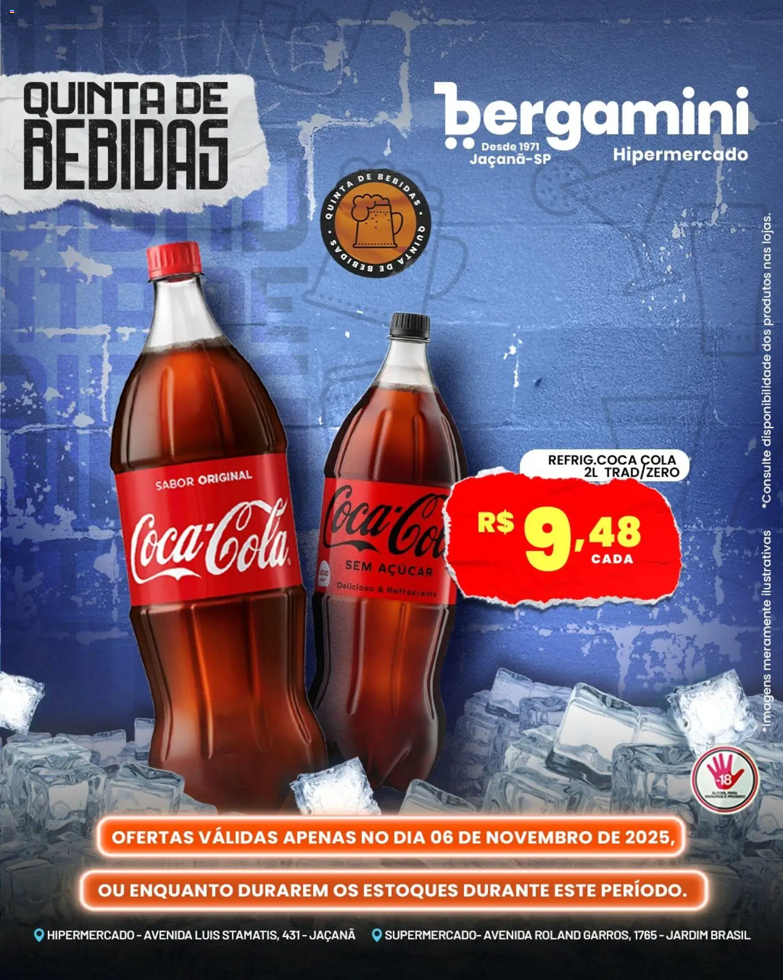 Supermercado Bergamini Folheto - válido de 06.11.2025 | Página: 6 | Produtos: Cola, Açúcar