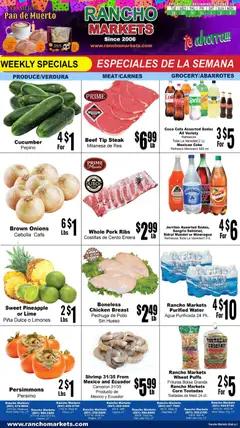 Preview of Rancho Markets weekly ads valid from 28.10.2025