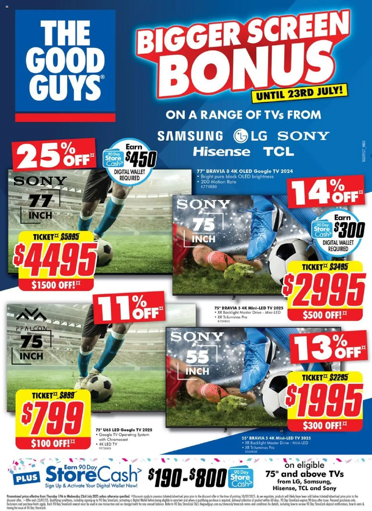 The Good Guys catalogue - valid from 16.07.2025 | Page: 1 | Products: Wallet, Digital, Tv, Screen
