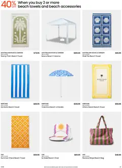 Preview of Myer Catalogue Home & Living Essentials  - valid from 11.11.2025 | Page: 29 | Products: Towels, Accessories, Umbrella, Bag
