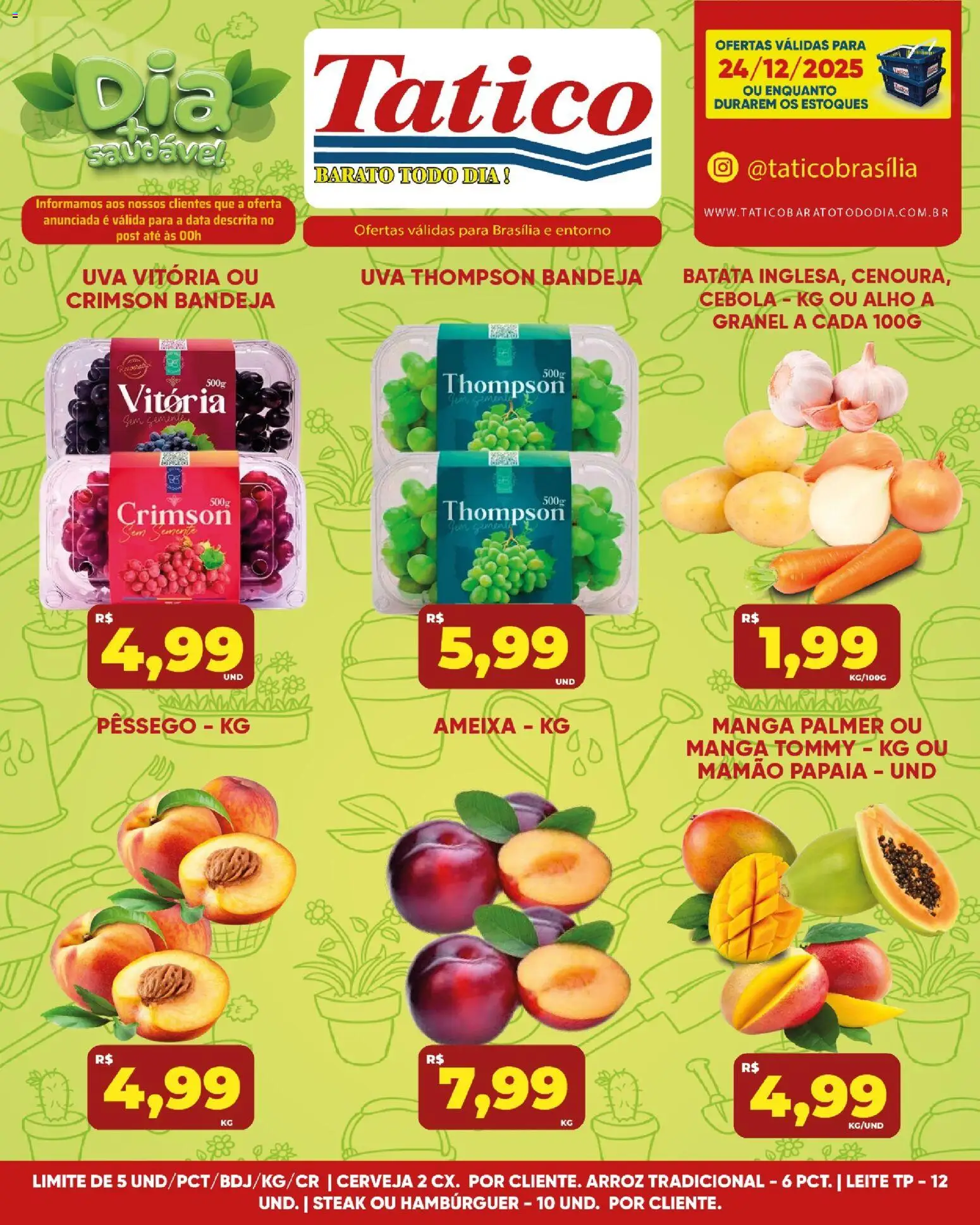 Tatico Folheto - válido de 24.12.2025 | Página: 23 | Produtos: Leite, Arroz, Mamão, Ameixa