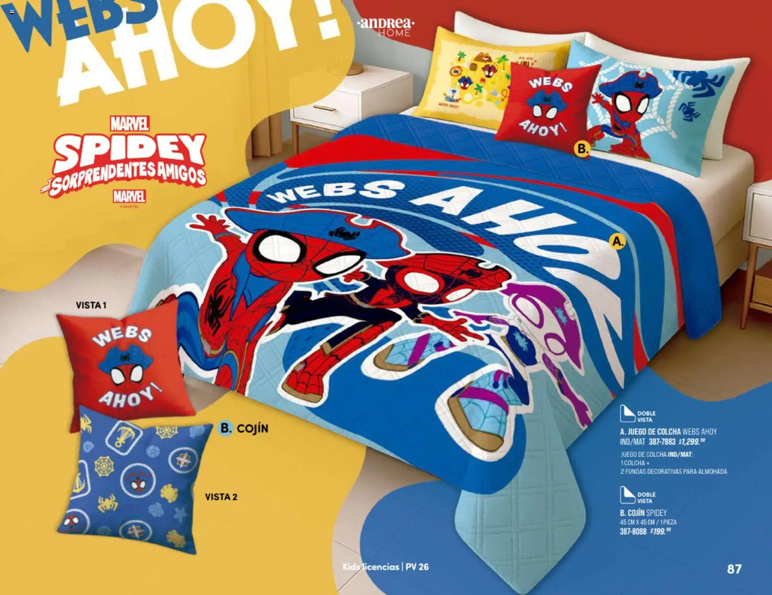 Nuevas ofertas de Andrea válidas en toda la República Mexicana desde el 25.01.2026. ¡Encuentra las mejores ofertas en Andrea catálogo Home! | Página: 87 | Productos: Juego, Almohada