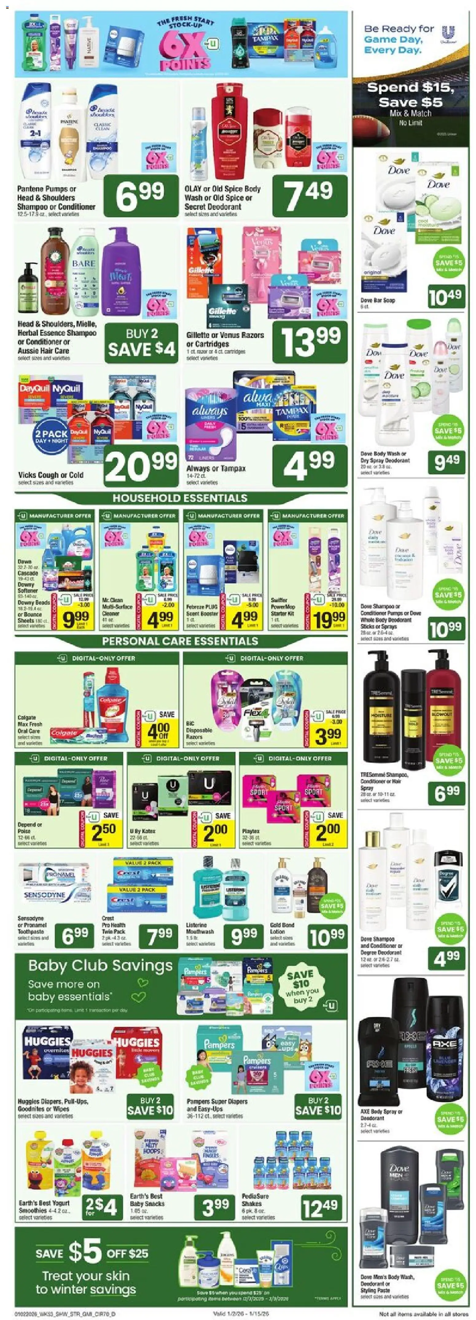 Star Market Weekly Ad - valid from 02.01.2026 | Page: 5 | Products: Shampoo, Conditioner, Mouthwash, Starter