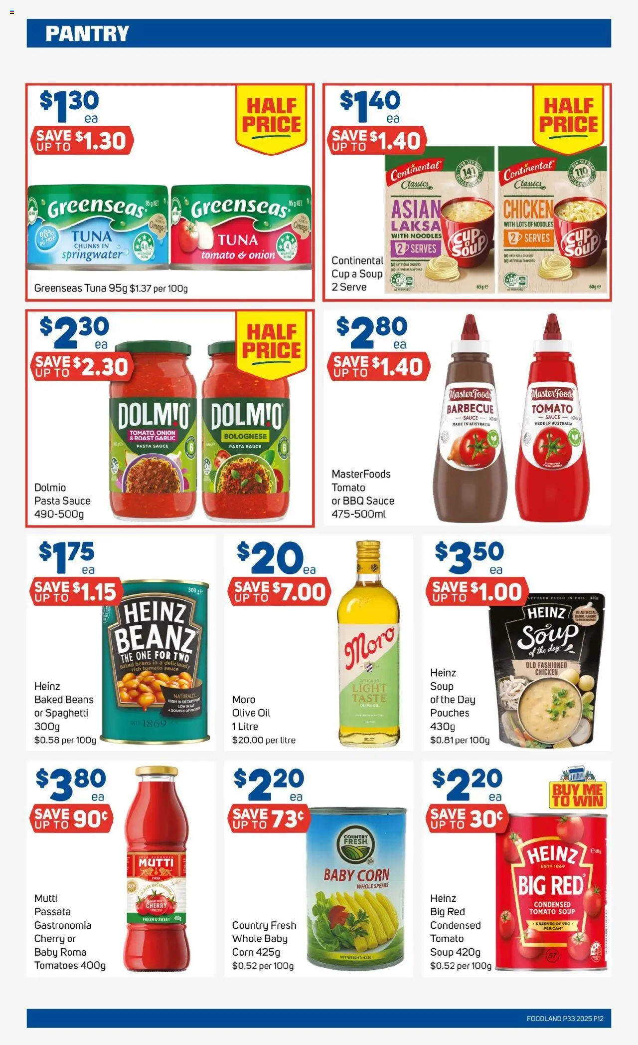 Foodland catalogue - valid from 13.08.2025 | Page: 12 | Products: Light, Oil, Pasta, Garlic