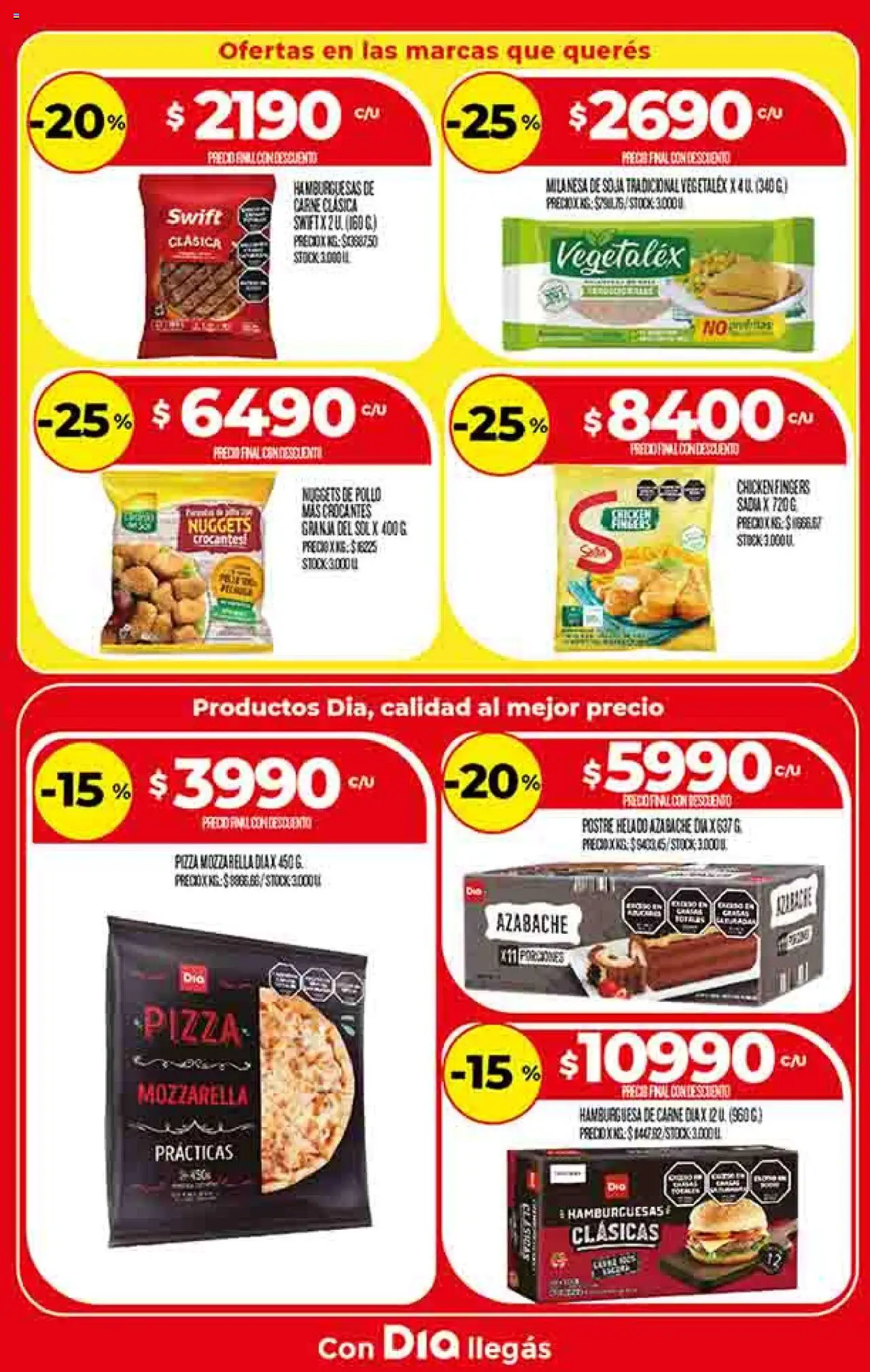 Supermercado DIA Ofertas │ válido desde el 13.08.2025 | Página: 12 | Productos: Helado, Pollo, Milanesa, Pizza