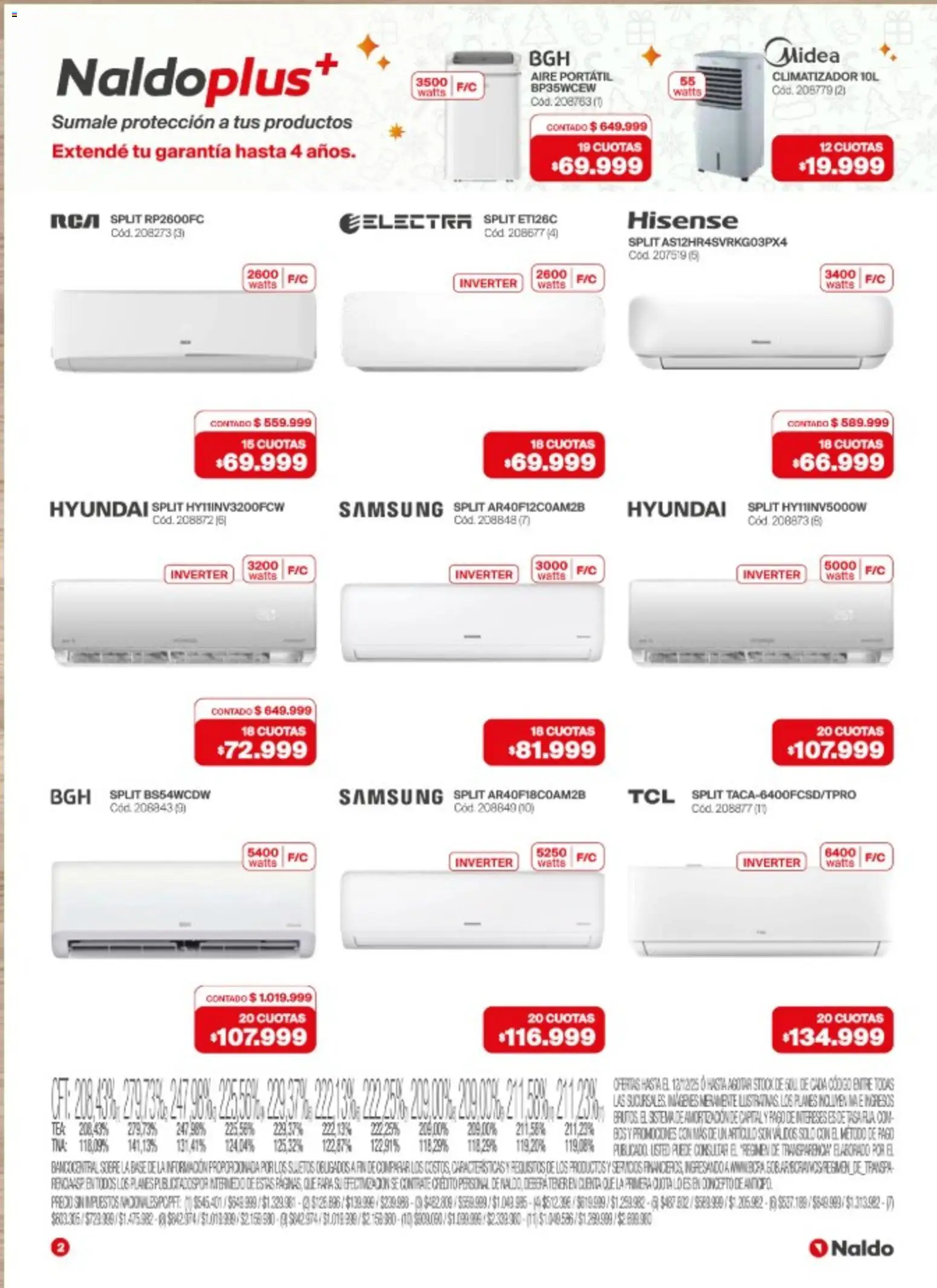 Naldo catálogo │ válido desde el 03.12.2025 | Página: 2 | Productos: Sobre, Climatizador