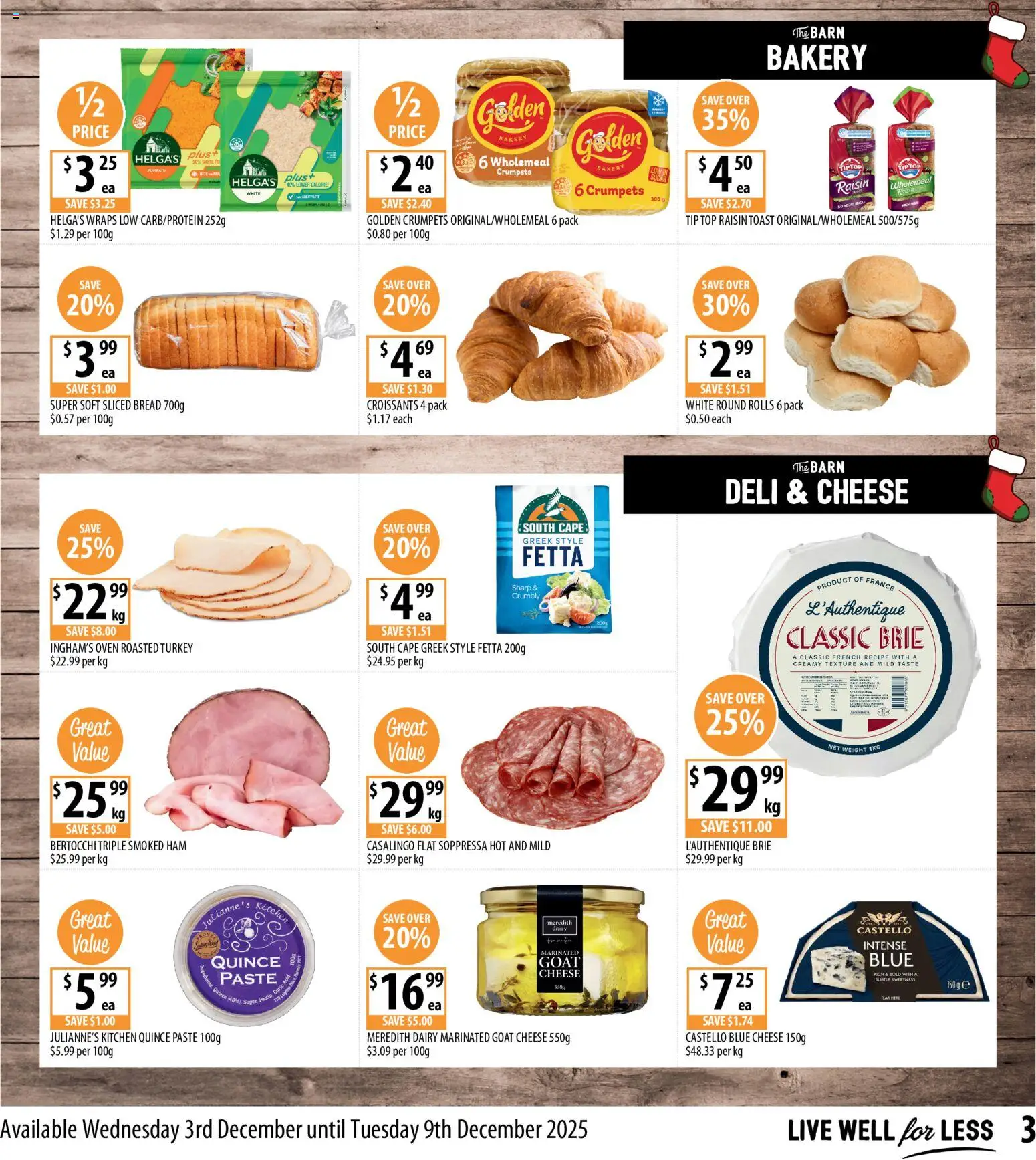 Supabarn catalogue - valid from 03.12.2025 | Page: 3 | Products: Crumpets, Dairy, Cheese, Pumpkin