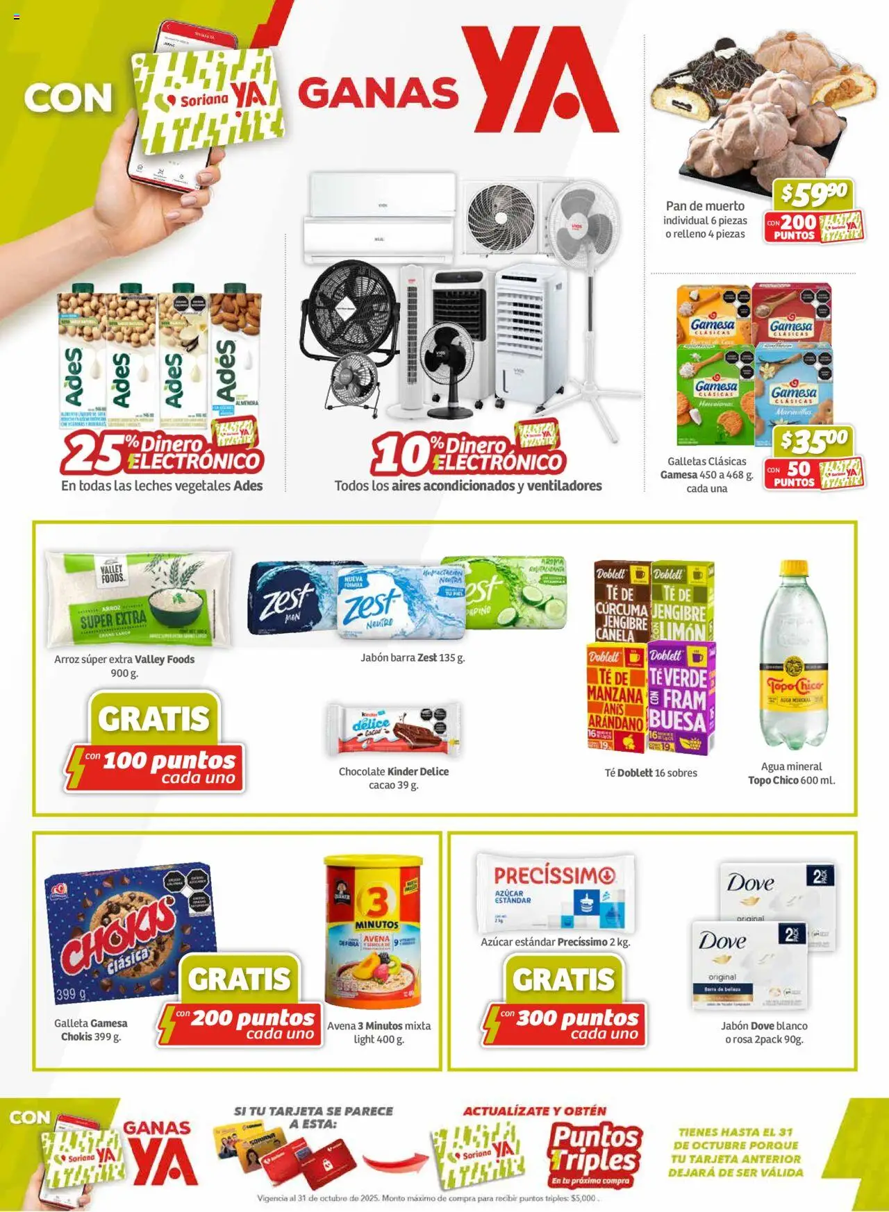 Nuevas ofertas de Soriana válidas en toda la República Mexicana desde el 16.10.2025. ¡Encuentra las mejores ofertas en Soriana - Pesito Valedor Mercado: Chih, Coah, Dur, NL, SLP, Tamps, Zac! | Página: 8 | Productos: Azúcar, Cacao, Barra, Cúrcuma