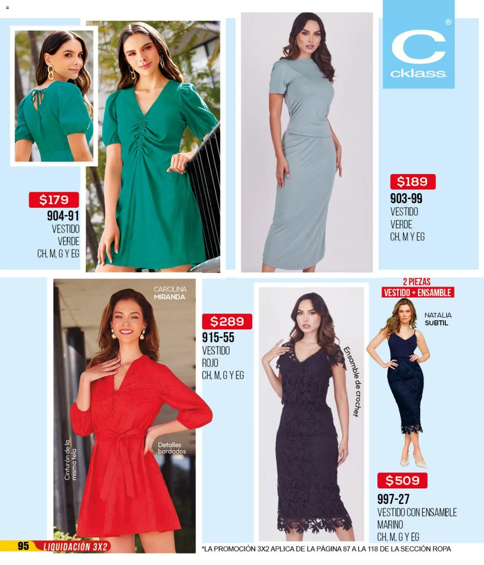 Nuevas ofertas de Cklass válidas en toda la República Mexicana desde el 18.03.2026. ¡Encuentra las mejores ofertas en Cklass catálogo Liquidación total calzado! | Página: 341 | Productos: Cinturón, Ropa, Vestido