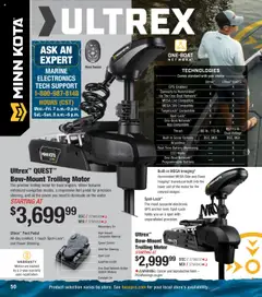 Preview of Cabela's weekly ads valid from 14.03.2025 | Page: 50 | Products: Navigation, Battery, Anchor, Steering
