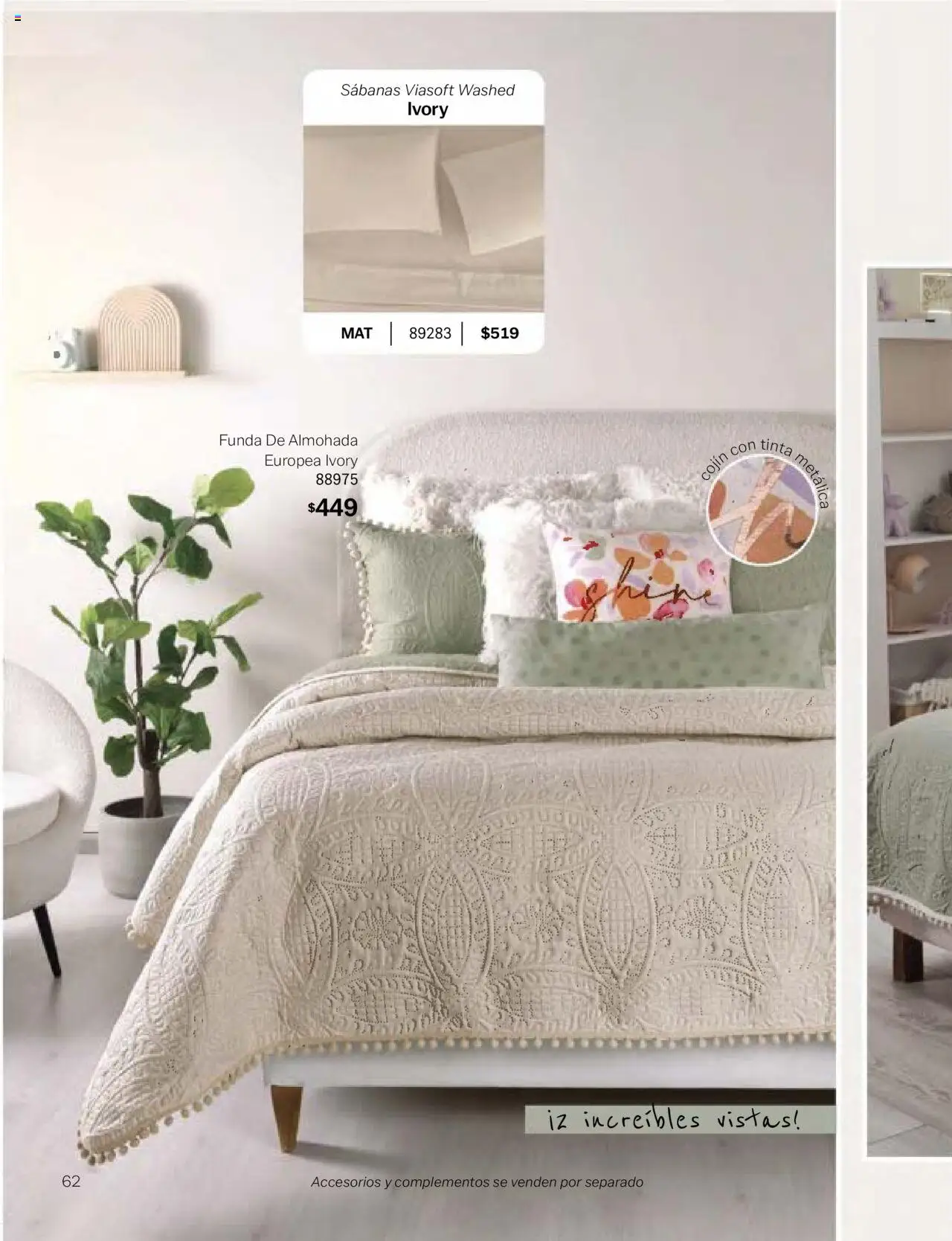 Nuevas ofertas de Vianney válidas en toda la República Mexicana desde el 24.01.2025. ¡Encuentra las mejores ofertas en Vianney catálogo Chavos! | Página: 64 | Productos: Funda, Funda de almohada, Almohada, Sabanas