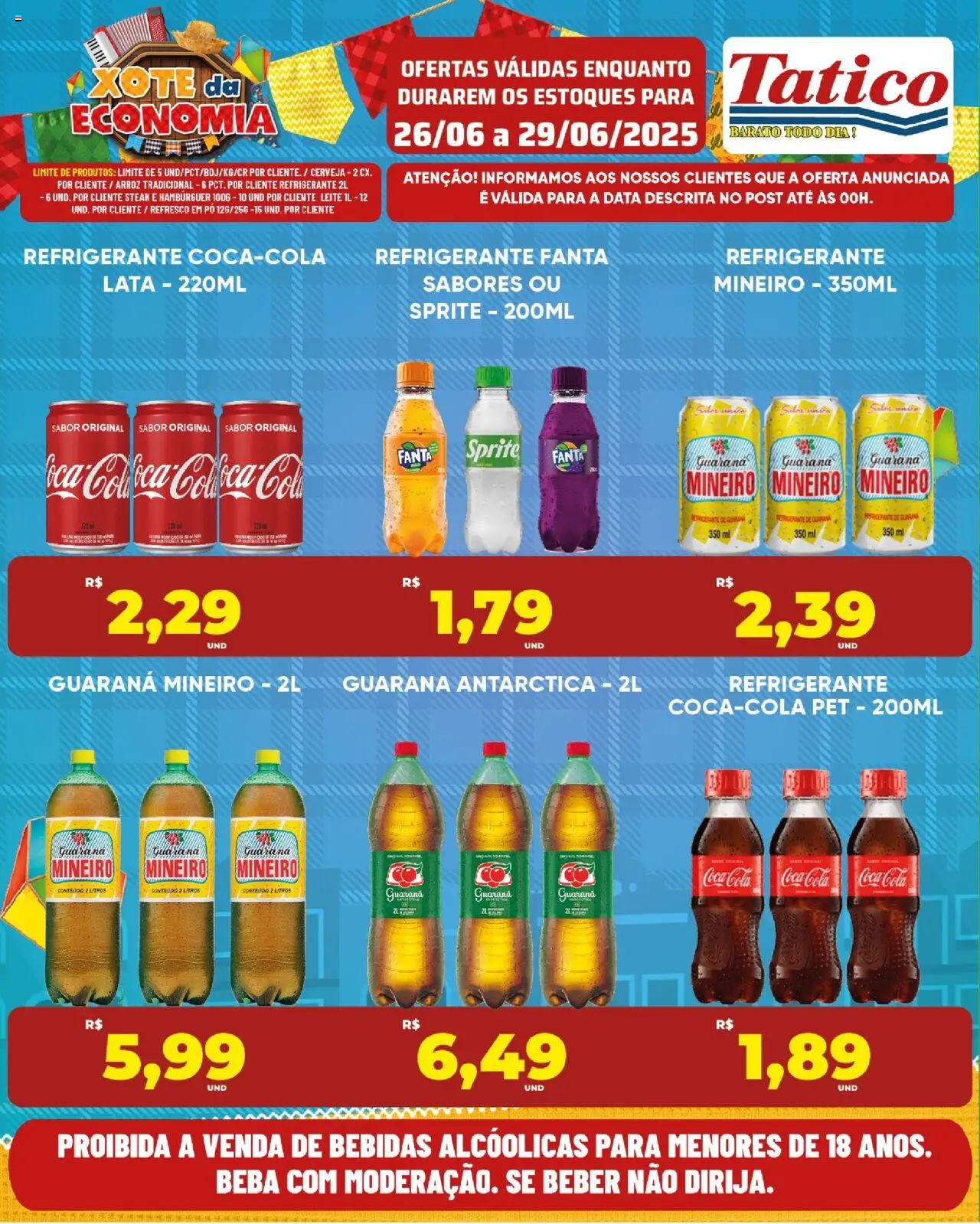 Tatico Folheto - válido de 30.06.2025 | Página: 40 | Produtos: Refresco, Cola, Arroz, Refrigerante