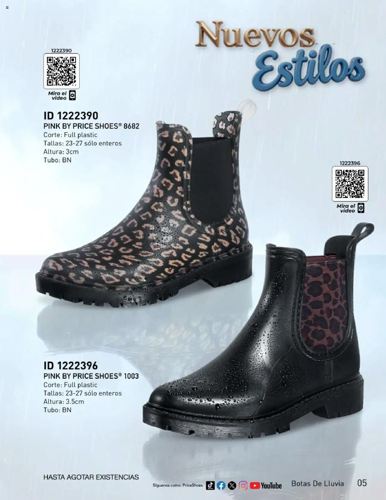 Nuevas ofertas de Price Shoes válidas en toda la República Mexicana desde el 22.05.2025. ¡Encuentra las mejores ofertas en Price Shoes -  Catálogo Botas De Lluvia 2025 ! | Página: 5 | Productos: Botas, Video
