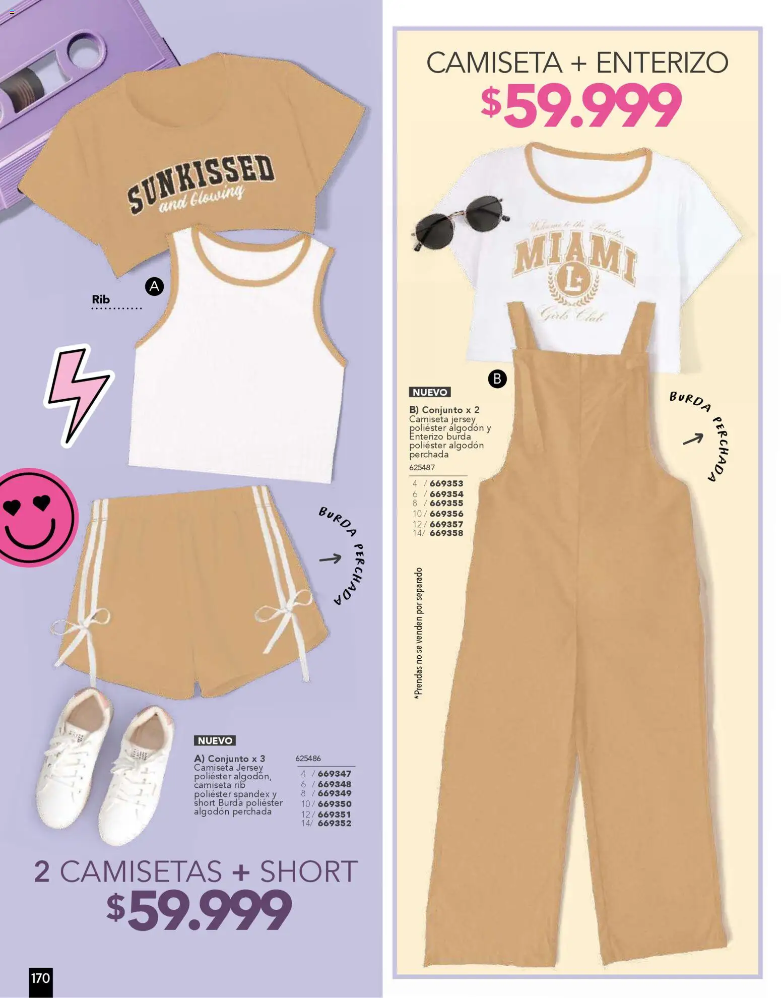 Pacifika revista - valida desde el 01.11.2025 | Página: 170 | Productos: Algodón, Short, Conjunto, Enterizo