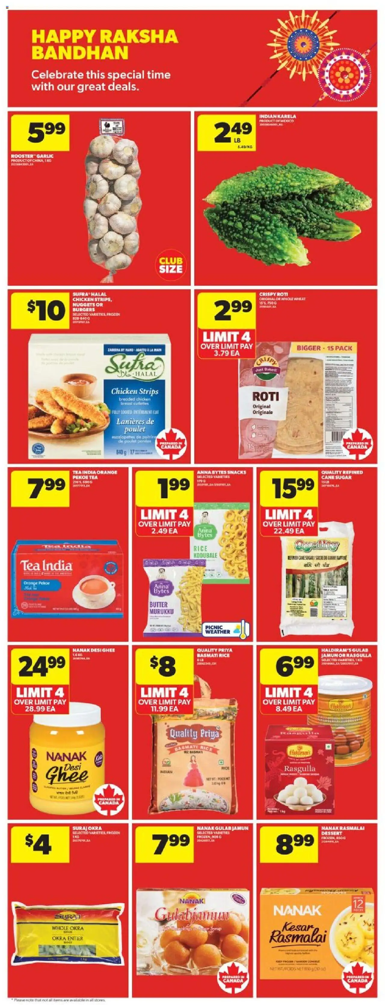Real Canadian Superstore flyer valid from 31.07.2025 | Page: 20 | Products: Rice, Tea, Butter, Chicken