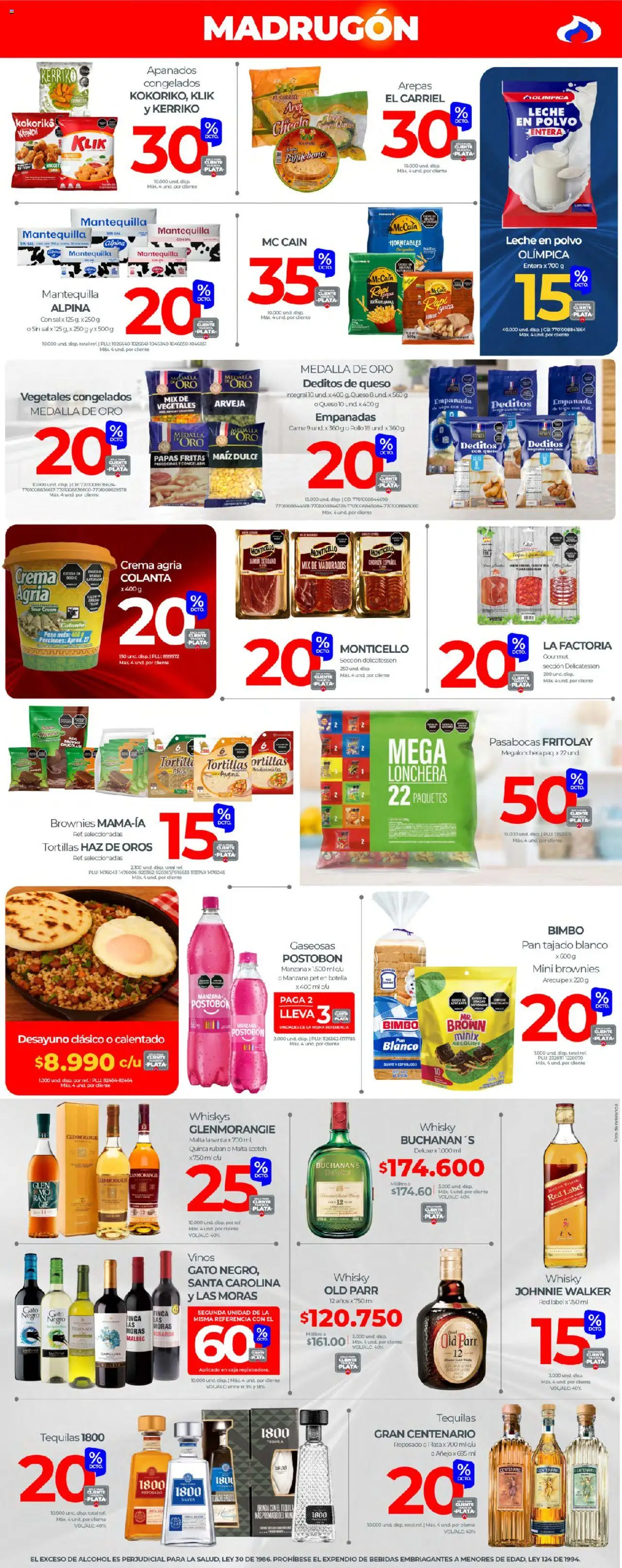 Olímpica revista - valida desde el 14.06.2025 | Página: 4 | Productos: Sal, Peso, Crema agria, Plátano