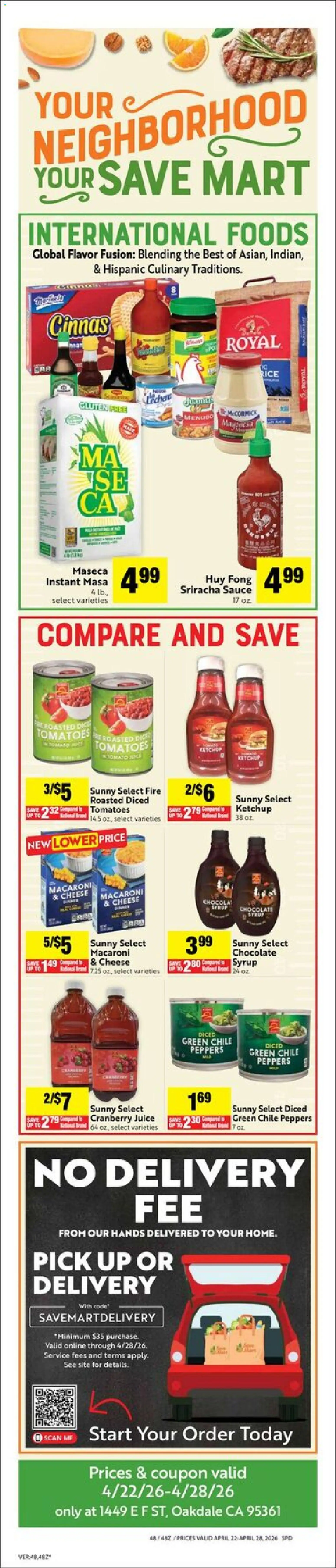Save Mart Weekly Ad - valid from 22.04.2026 | Page: 9 | Products: Fusion, Peppers, Juice, Ketchup
