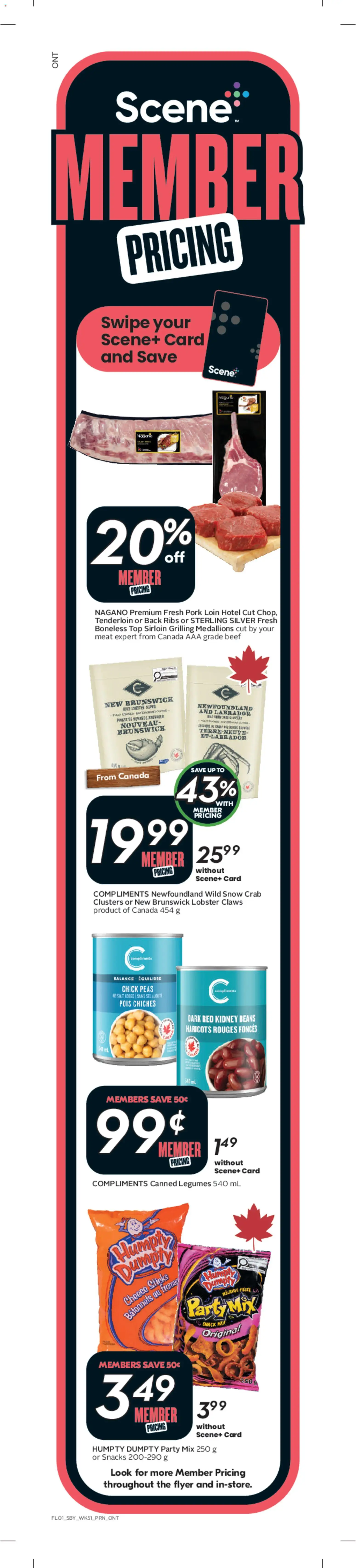Sobeys flyer valid from 16.04.2026 | Page: 2 | Products: Beef, Cheese, Pork