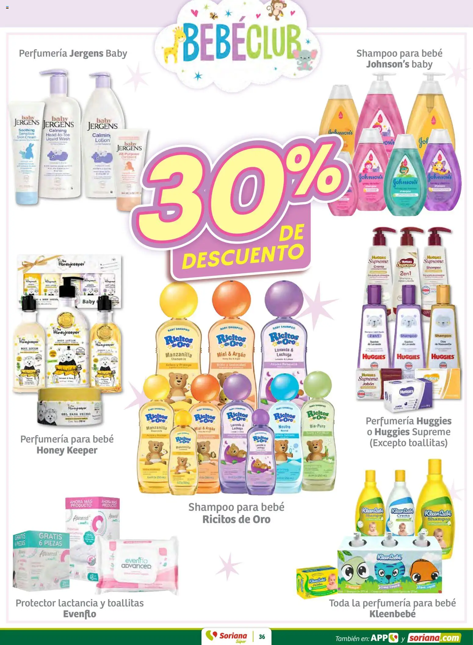 Nuevas ofertas de Soriana válidas en toda la República Mexicana desde el 12.02.2026. ¡Encuentra las mejores ofertas en Soriana - Preciazazaso Súper: Edo Mex, Gro, Hgo, Mor, Pue, Qto, Tlax, Ver! | Página: 36 | Productos: Crema, Lechuga, Body, Jabón