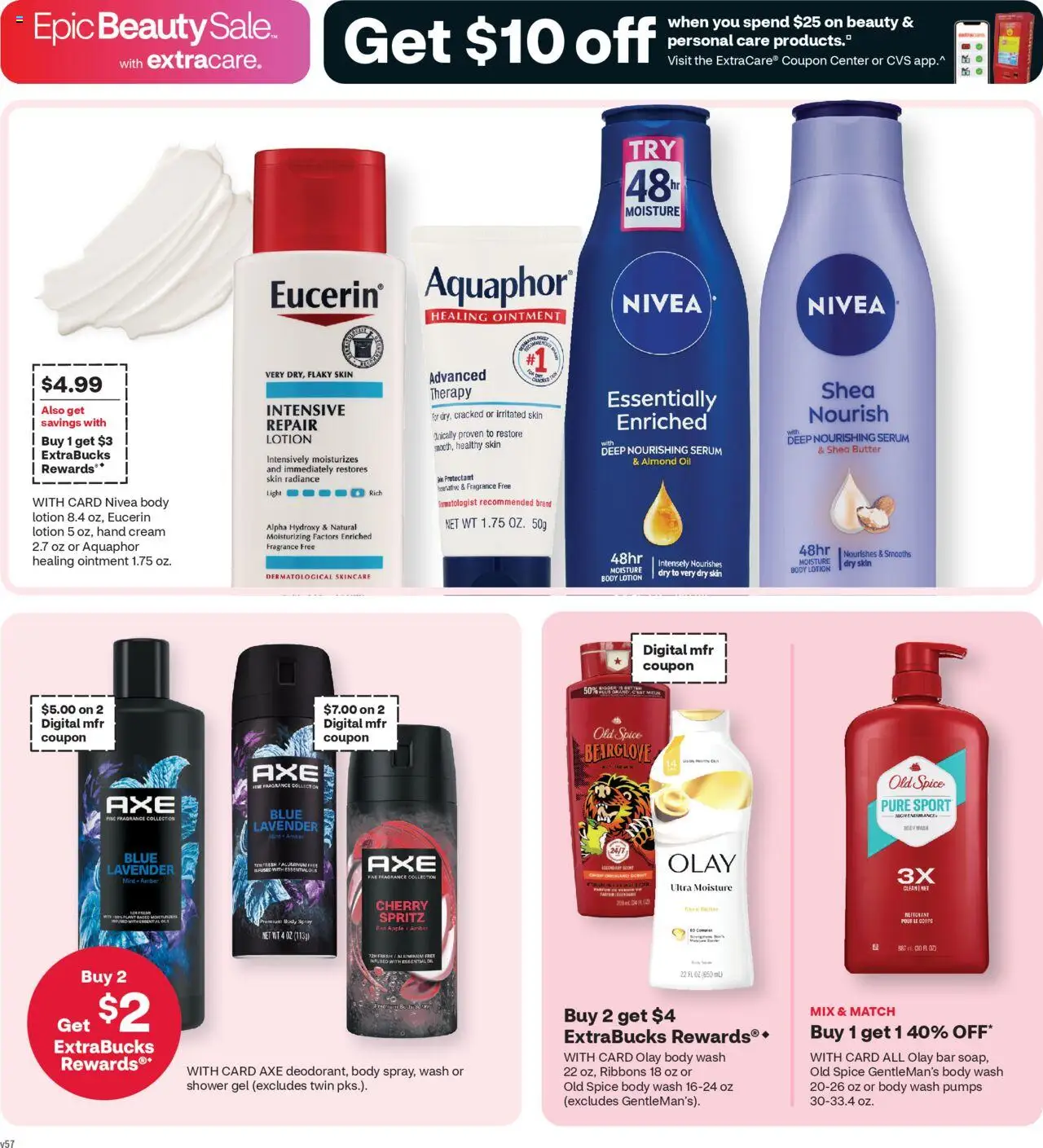 CVS Pharmacy Weekly Ad - WA - valid from 17.08.2025 | Page: 6 | Products: Shower, Fragrance, Oil, Body Wash