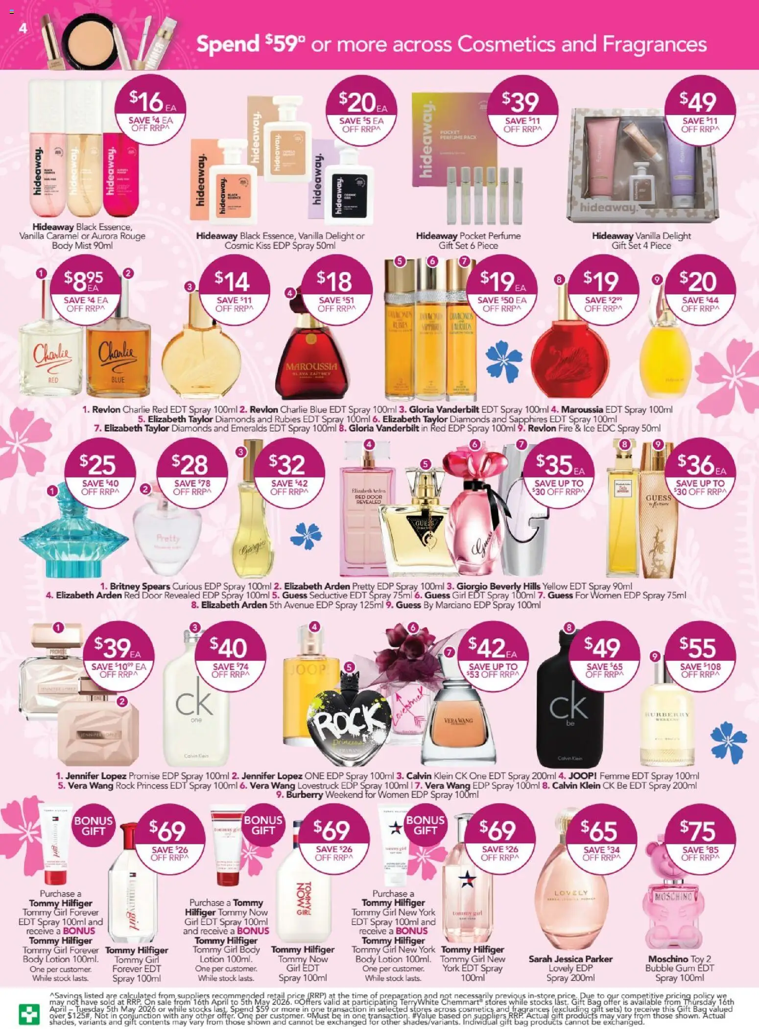 Terry White catalogue - valid from 16.04.2026 | Page: 4 | Products: Door, Gum, Lotion, Body lotion