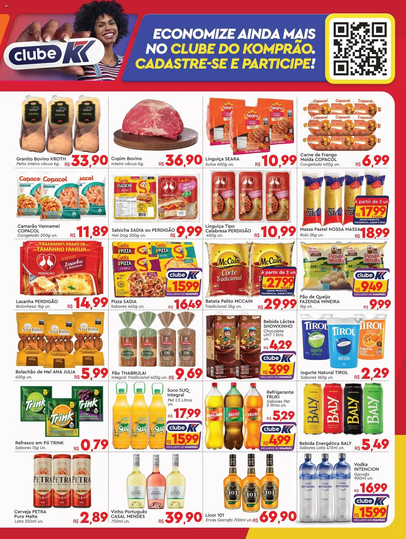 Komprao Atacadista Folheto - válido de 13.04.2026 | Página: 3 | Produtos: Queijo, Carne, Lasanha, Frango