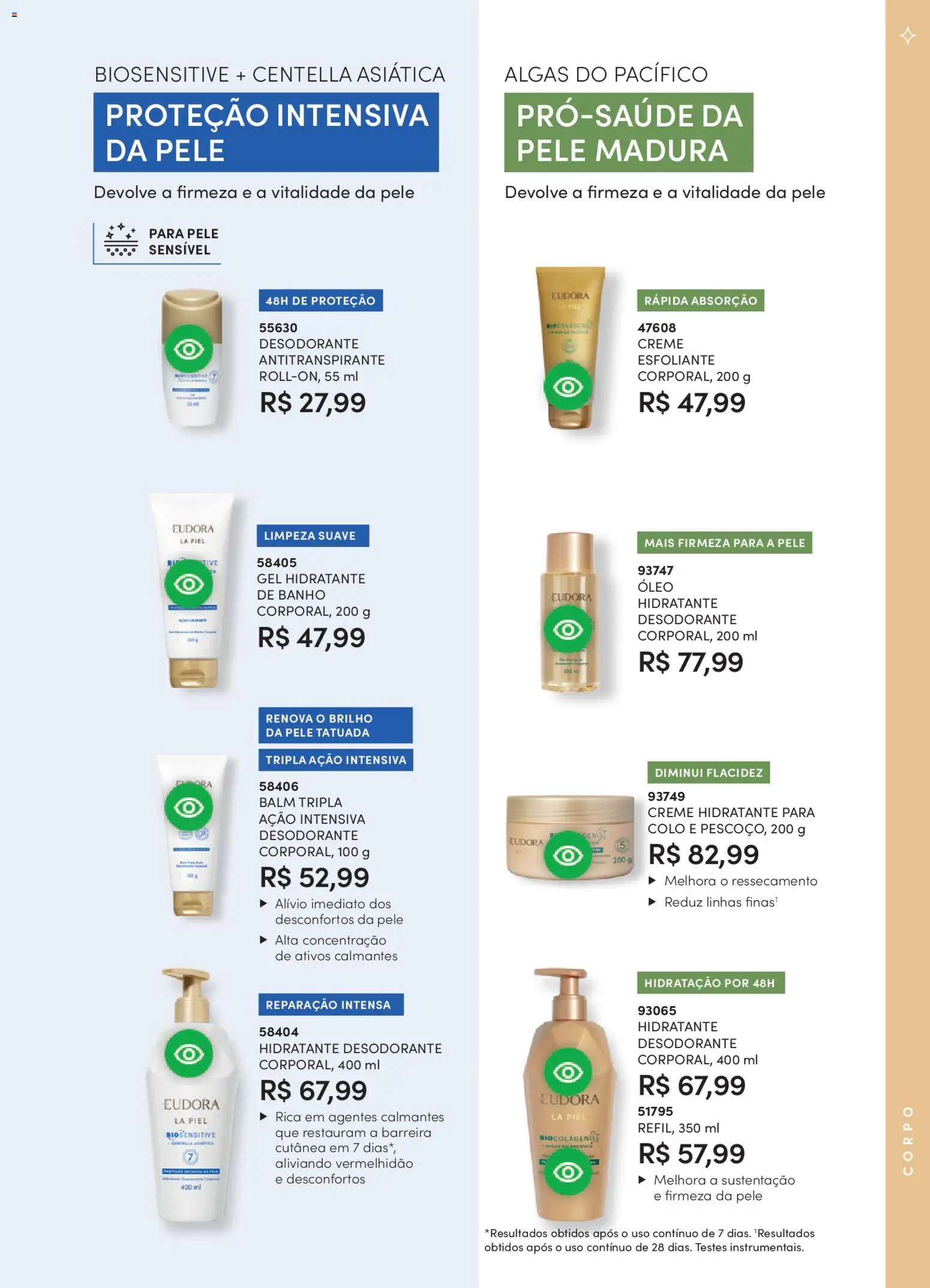 Eudora Folheto - válido de 19.02.2026 | Página: 95 | Produtos: Desodorante, Óleo, Creme