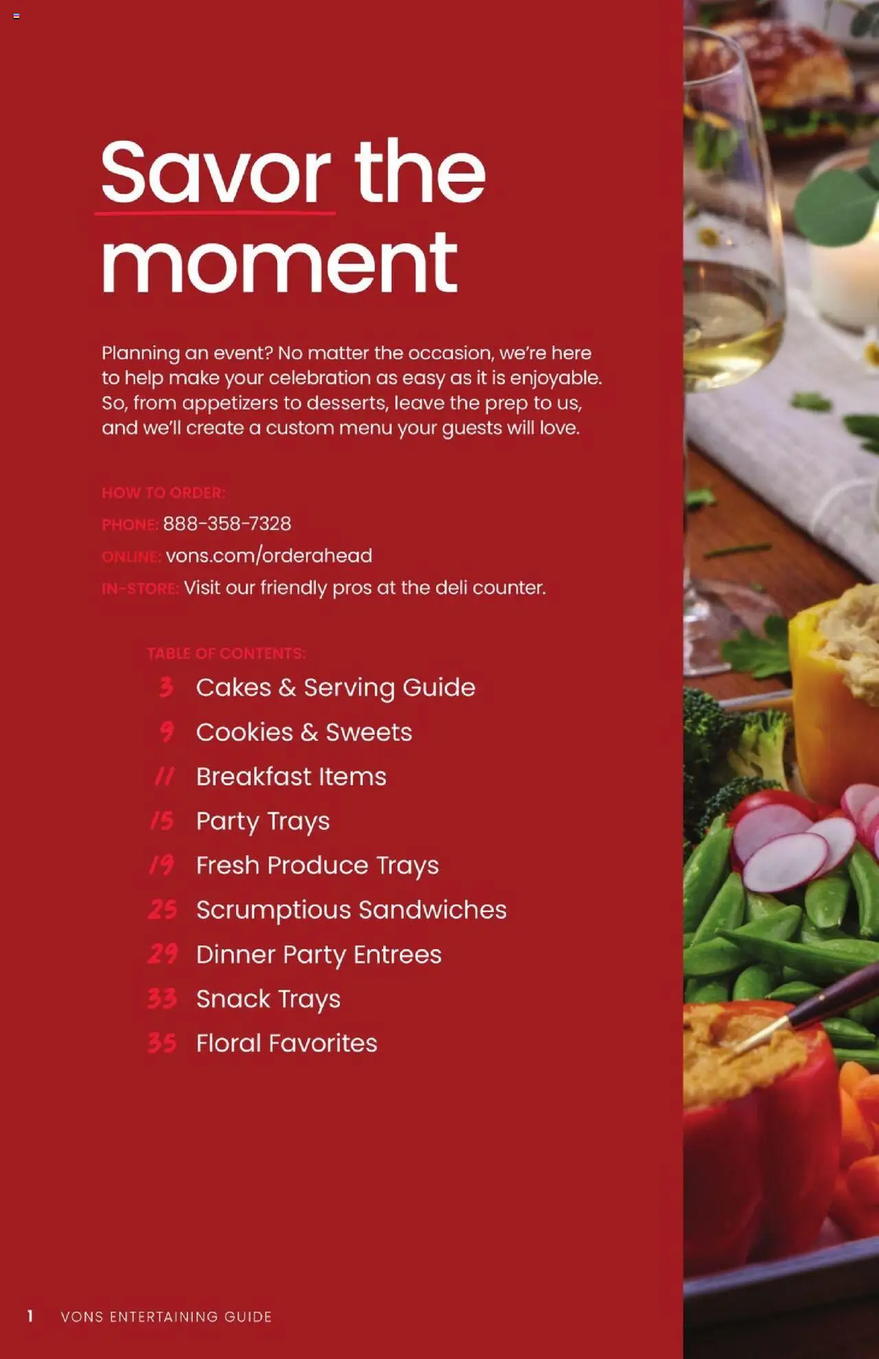 Vons Entertaining Guide - valid from 23.04.2025 | Page: 2 | Products: Table, Cookies, Phone