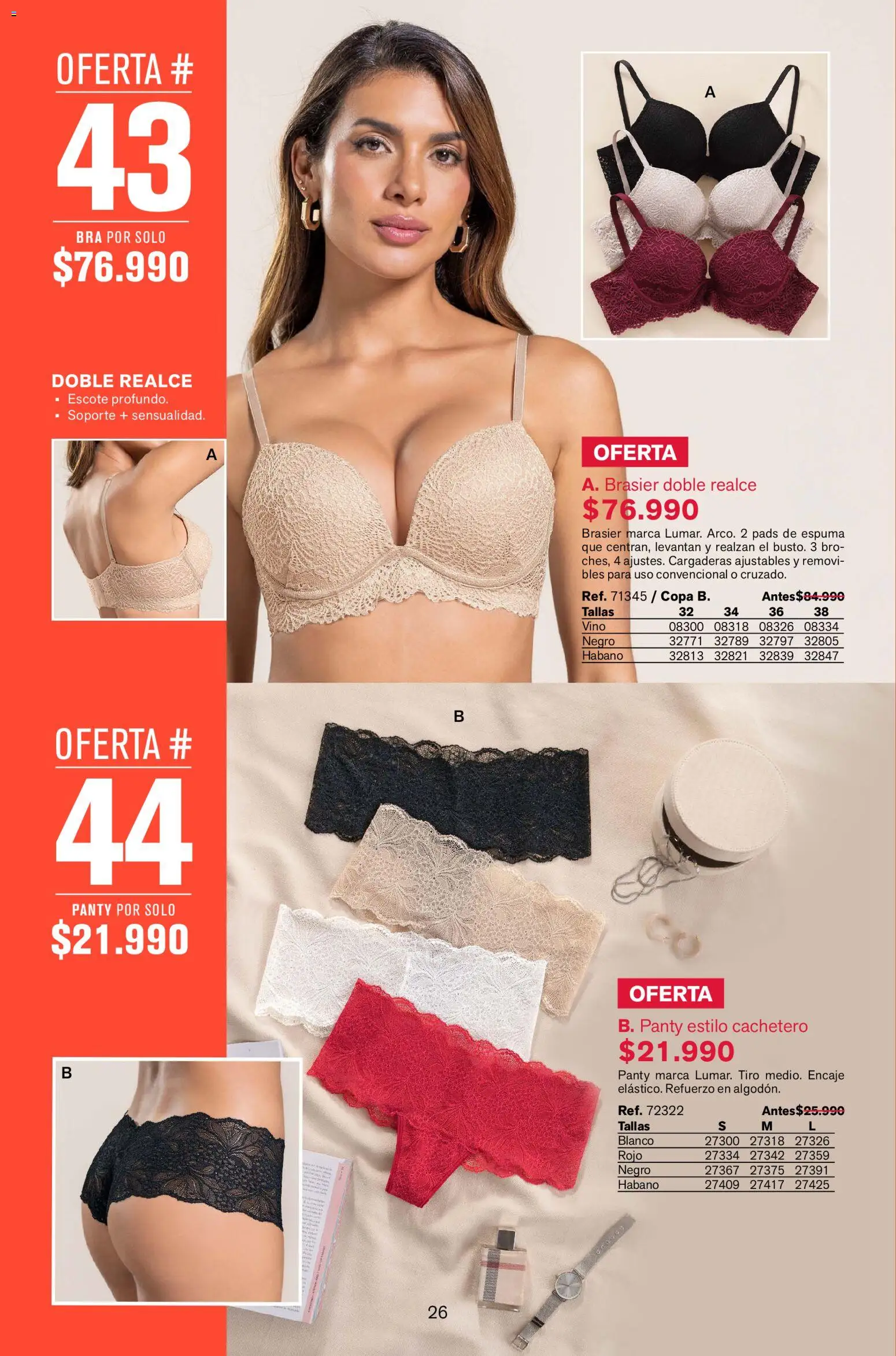 Leonisa revista - valida desde el 02.01.2026 | Página: 26 | Productos: Espuma, Brasier, Cachetero, Vino