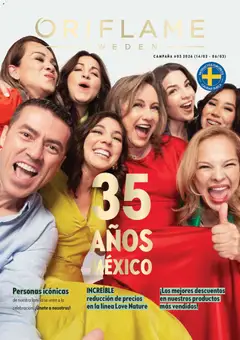 Vista previa de Oriflame campaña 3 2026, nuevo folleto de la tienda, válido en México a partir del 14.02.2026