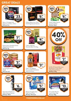 Preview of Foodworks Catalogue VIC - valid from 18.02.2026 | Page: 2 | Products: Toilet, Milk, Cheese, Pepsi