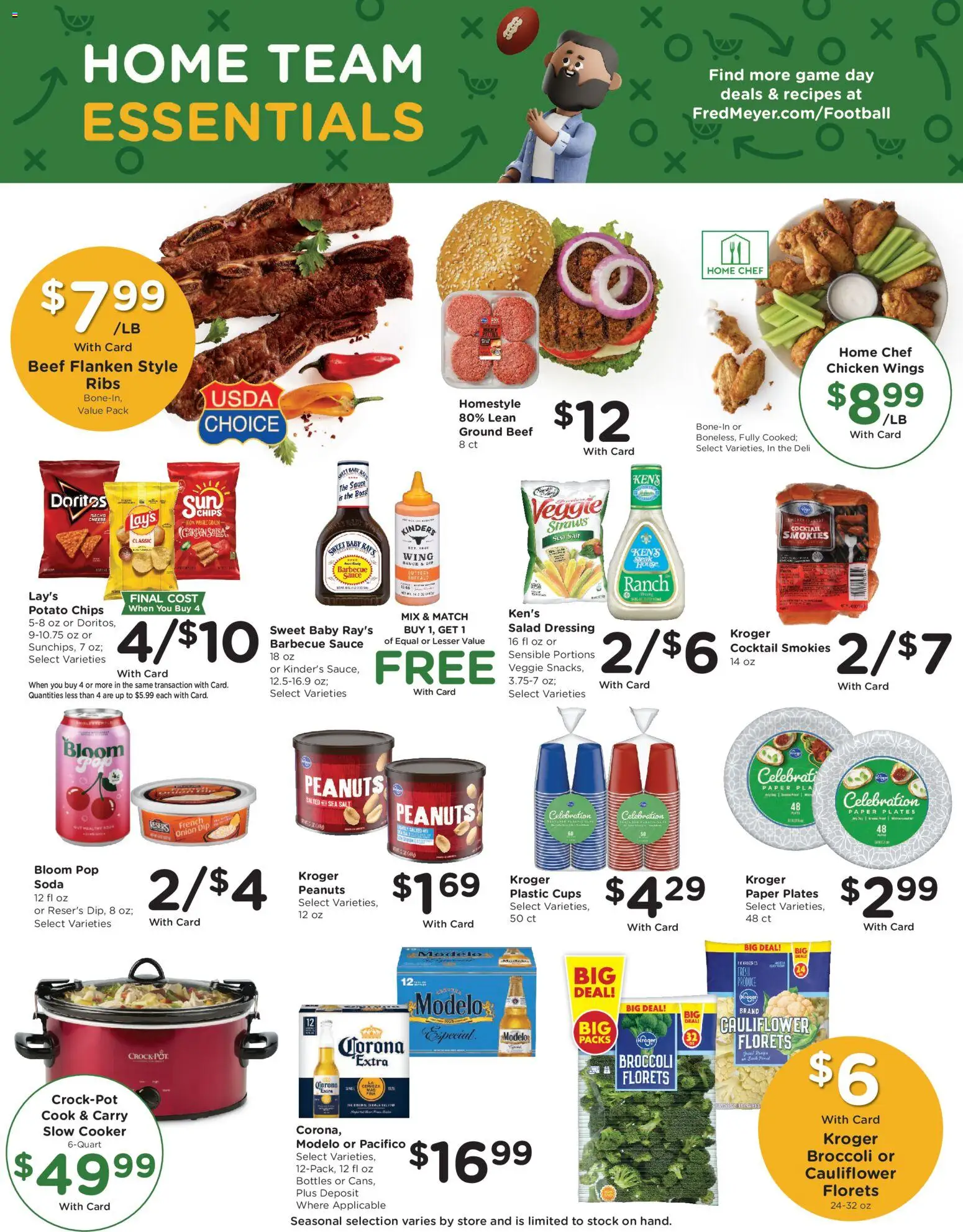 Fred Meyer Weekly Ad - valid from 21.01.2026 | Page: 6 | Products: Cheese, Salad, Game, Onion