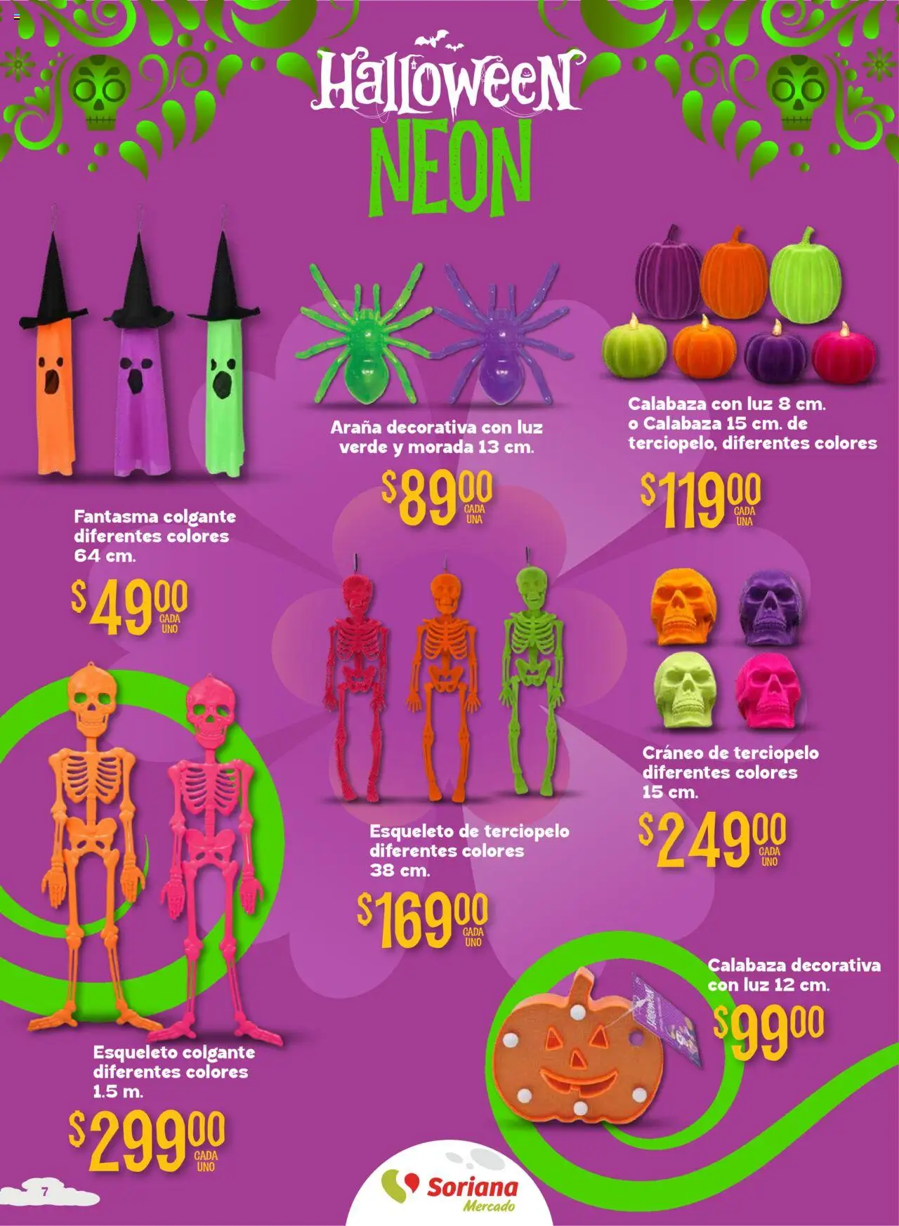Nuevas ofertas de Soriana válidas en toda la República Mexicana desde el 25.09.2025. ¡Encuentra las mejores ofertas en Soriana - Halloween y Día de Muertos Mercado Nacional! | Página: 7
