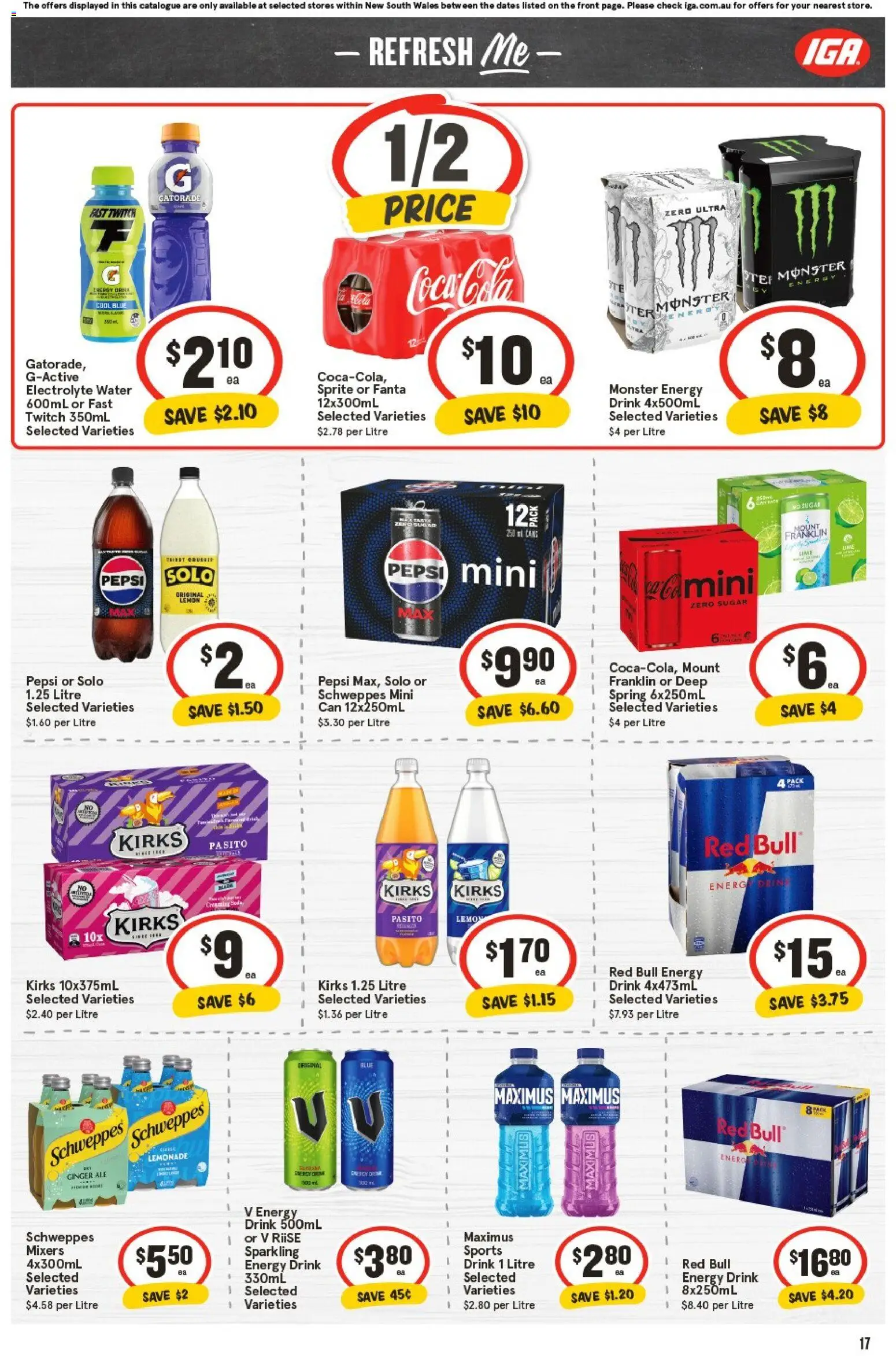IGA catalogue - valid from 29.10.2025 | Page: 16 | Products: Ginger, Coca Cola, Pepsi, Sugar