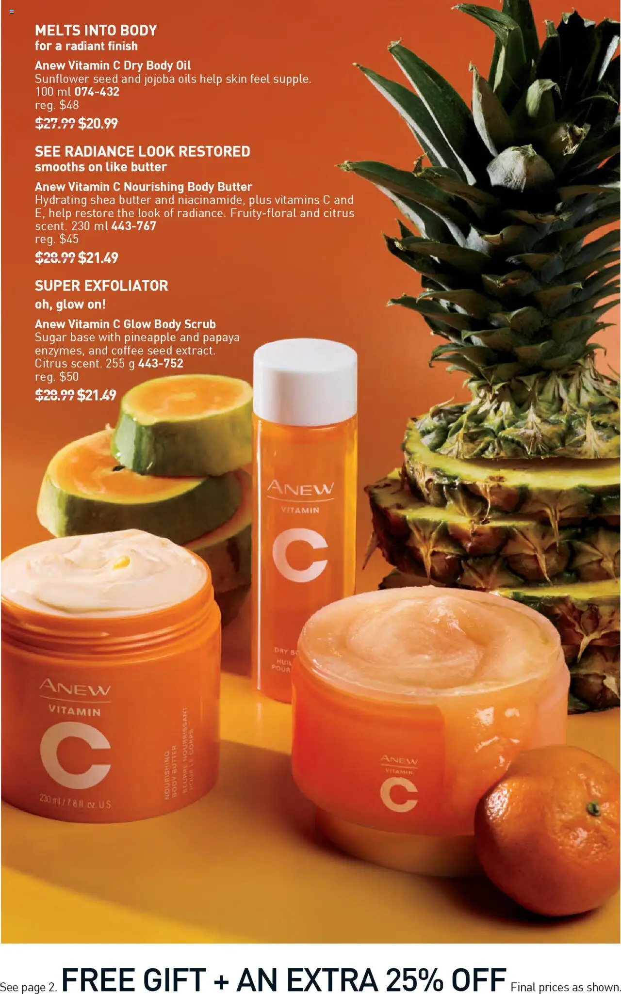 Avon flyer valid from 14.08.2025 | Page: 7 | Products: Pineapple, Butter, Oil, Coffee