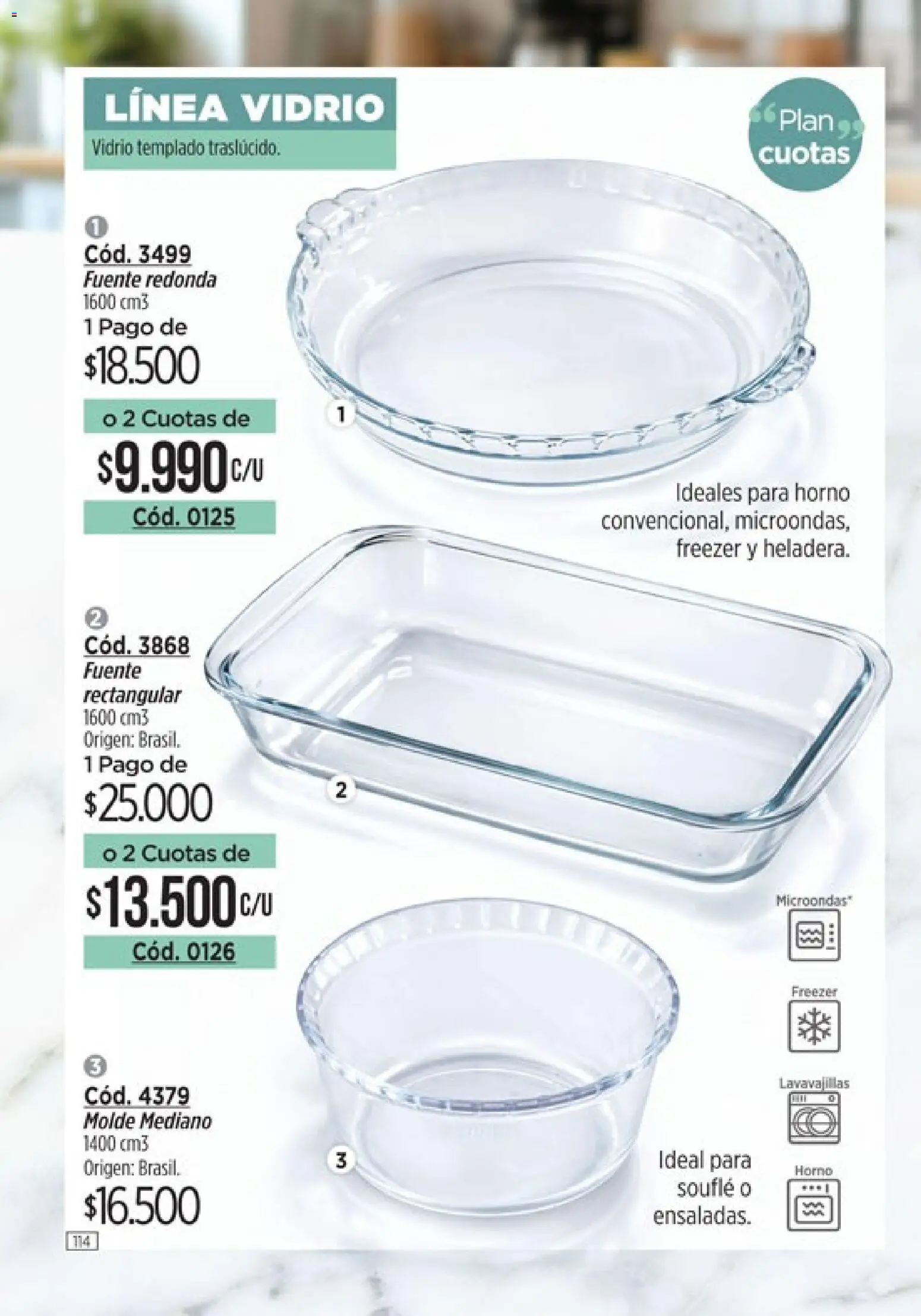 Catálogo Amodil Campaña 5 │ válido desde el 01.03.2026 | Página: 114 | Productos: Horno, Molde, Fuente, Freezer