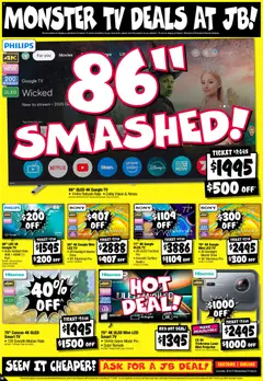 Preview of JB Hi-Fi - Black Friday - valid from 13.11.2025 | Page: 10 | Products: Audio, Game, Projector, Smart tv