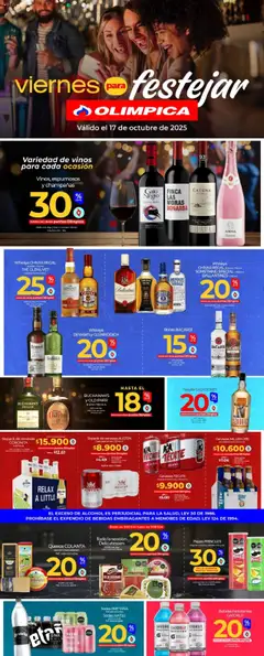 Olímpica - Viernes para festejar -  Vista previa de la revista de la tienda Olímpica valido desde el 17.10.2025