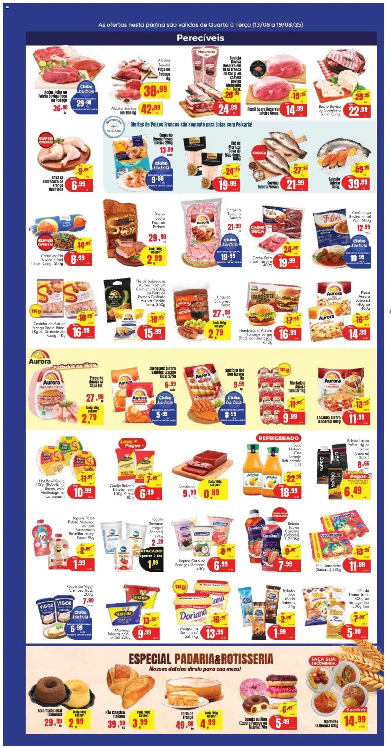 Barbosa Supermercados Folheto - válido de 13.08.2025 | Página: 2 | Produtos: Mesa, Bolo, Sal, Paçoca