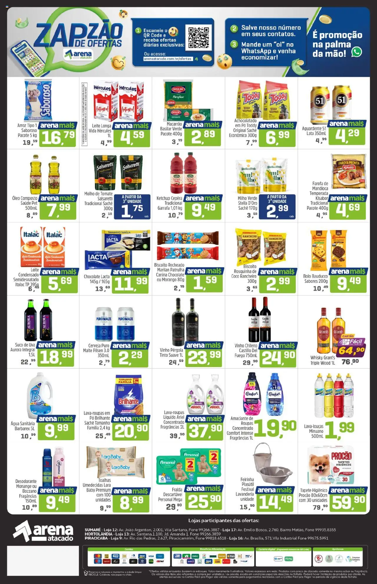 Arena Atacado Folheto - válido de 18.08.2025 | Página: 2 | Produtos: Achocolatado, Óleo, Suco, Farofa