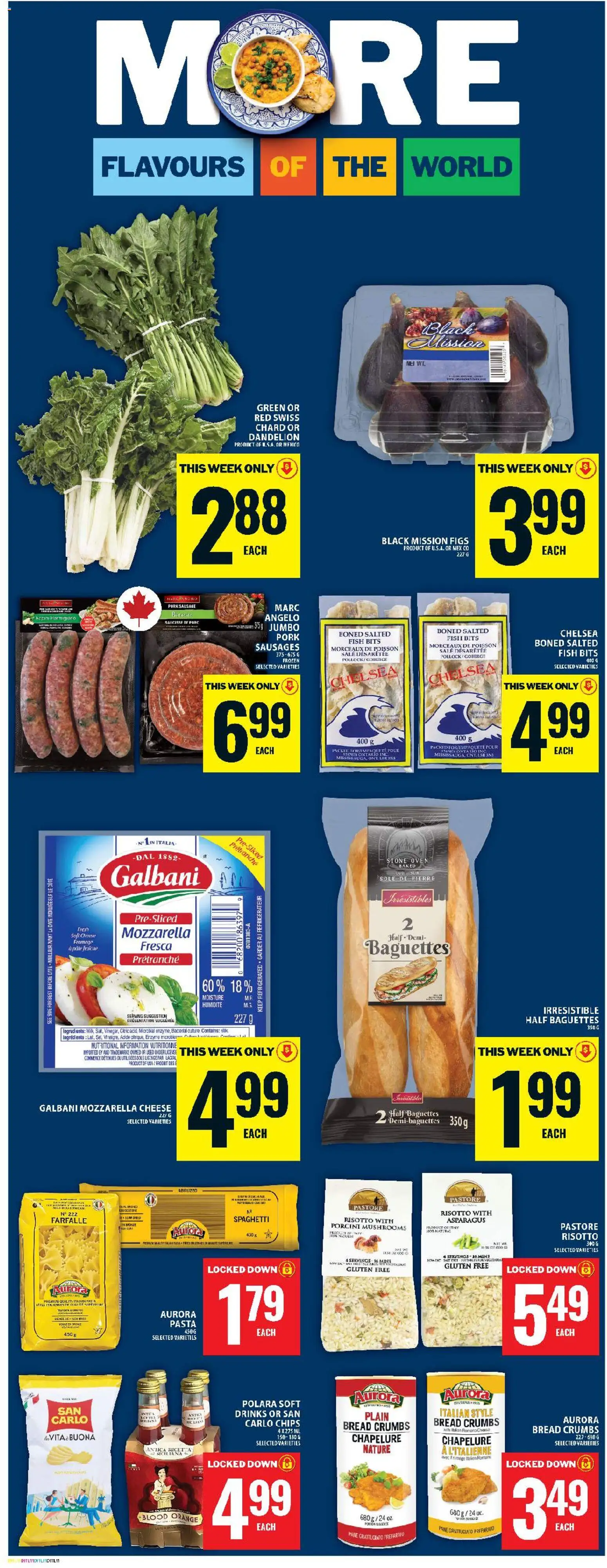 Food Basics flyer valid from 09.04.2026 | Page: 13 | Products: Pasta, Chips, Oven, Cheese