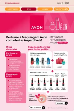 Avon - Campanha 19: Minha Consultoria - Pré-Visualização do folheto da loja Avon, válido de 21.11.2025 | Página: 6 | Produtos: Perfume, Maquiagem, Batom, Caneca