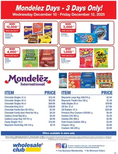 Preview of Wholesale Club - Mondelez Days from shop Wholesale Club valid from 10.12.2025