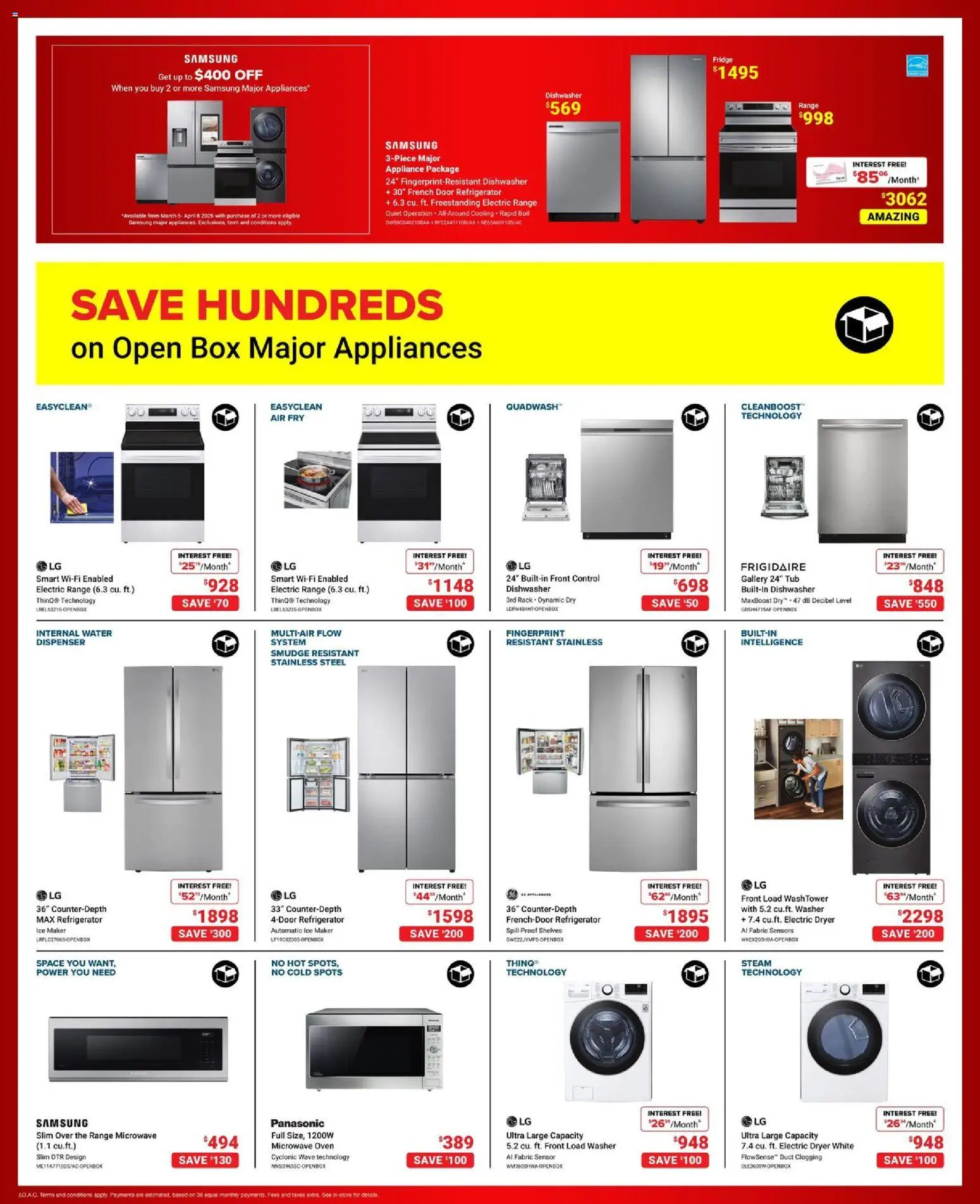 Visions flyer valid from 27.03.2026 | Page: 4 | Products: Dryer, Microwave oven, Dishwasher, Box