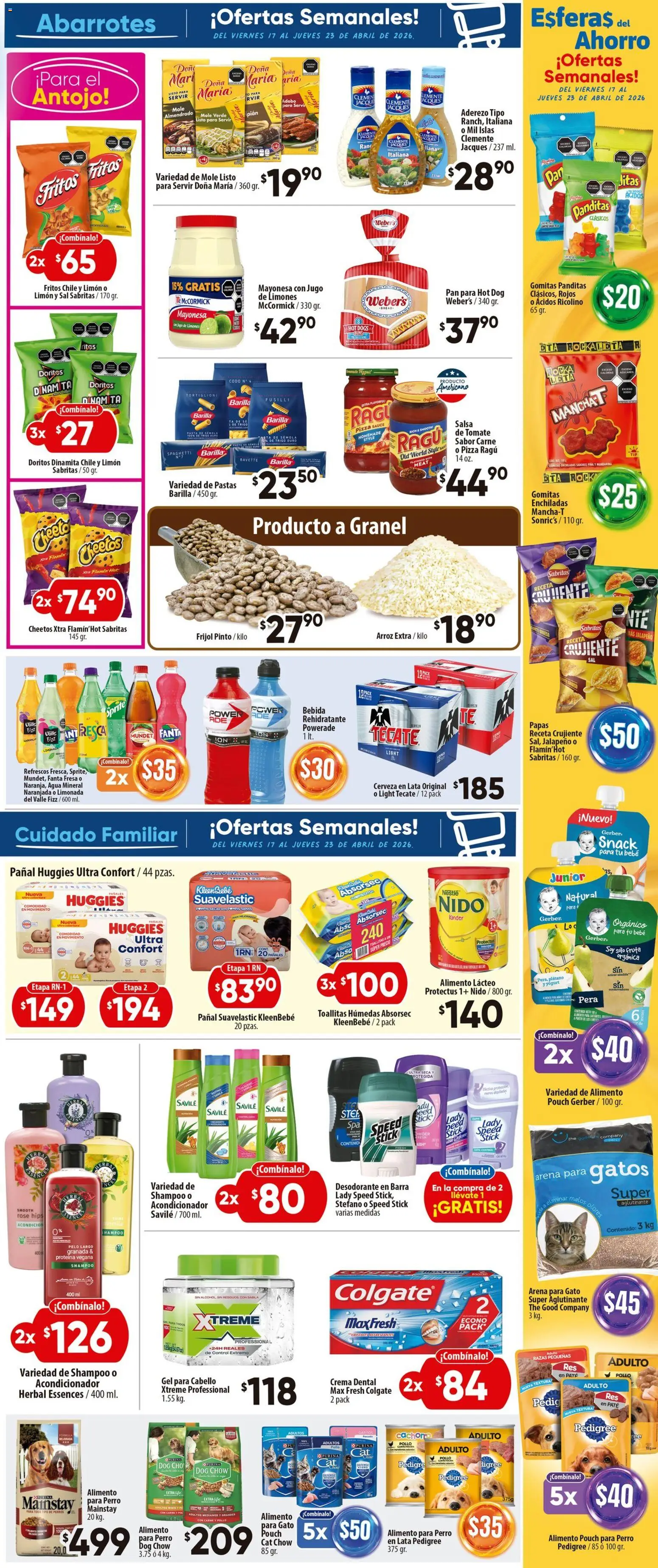Nuevas ofertas de Calimax válidas en toda la República Mexicana desde el 17.04.2026. ¡Encuentra las mejores ofertas en Calimax folleto Tecate! | Página: 5 | Productos: Mayonesa, Pasta, Pañales, Acondicionador