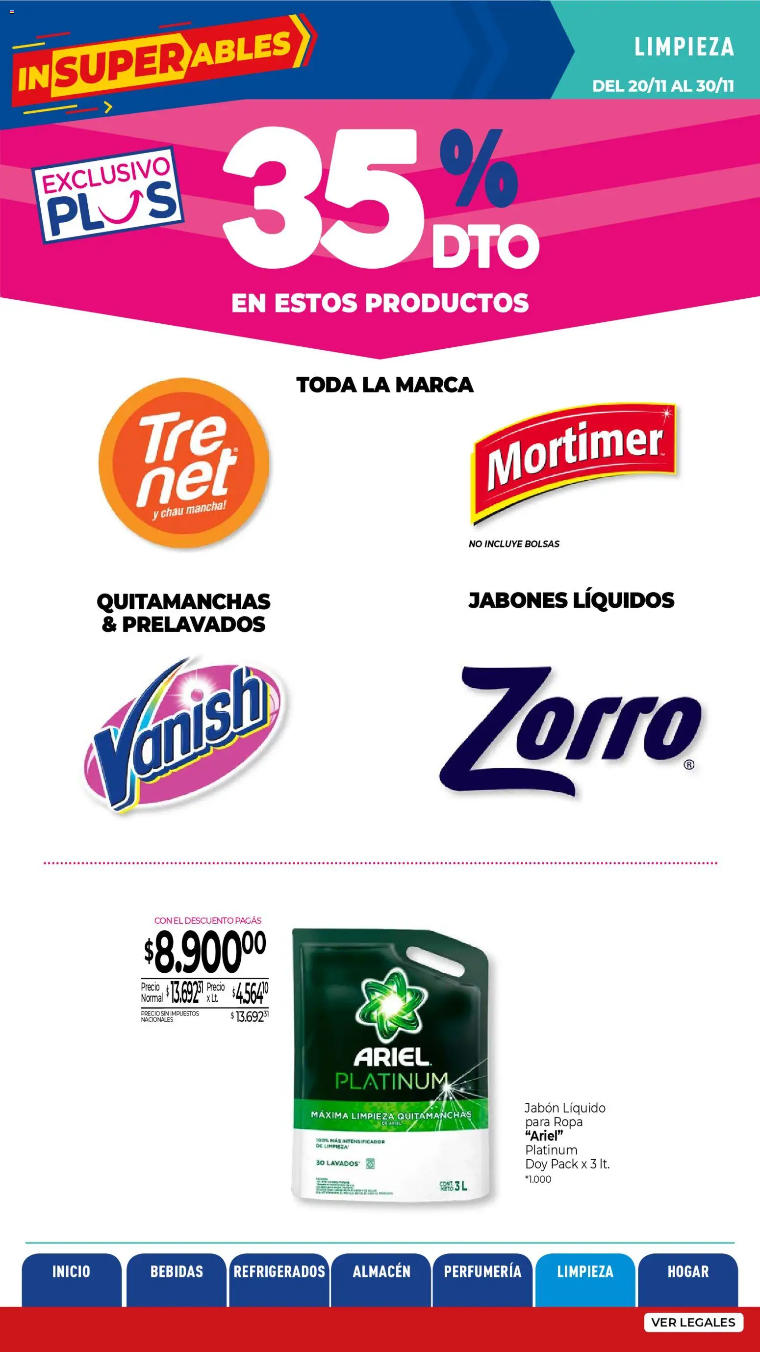 La Anonima catálogo │ válido desde el 20.11.2025 | Página: 31 | Productos: Jabón líquido, Jabón, Quitamanchas, Ropa