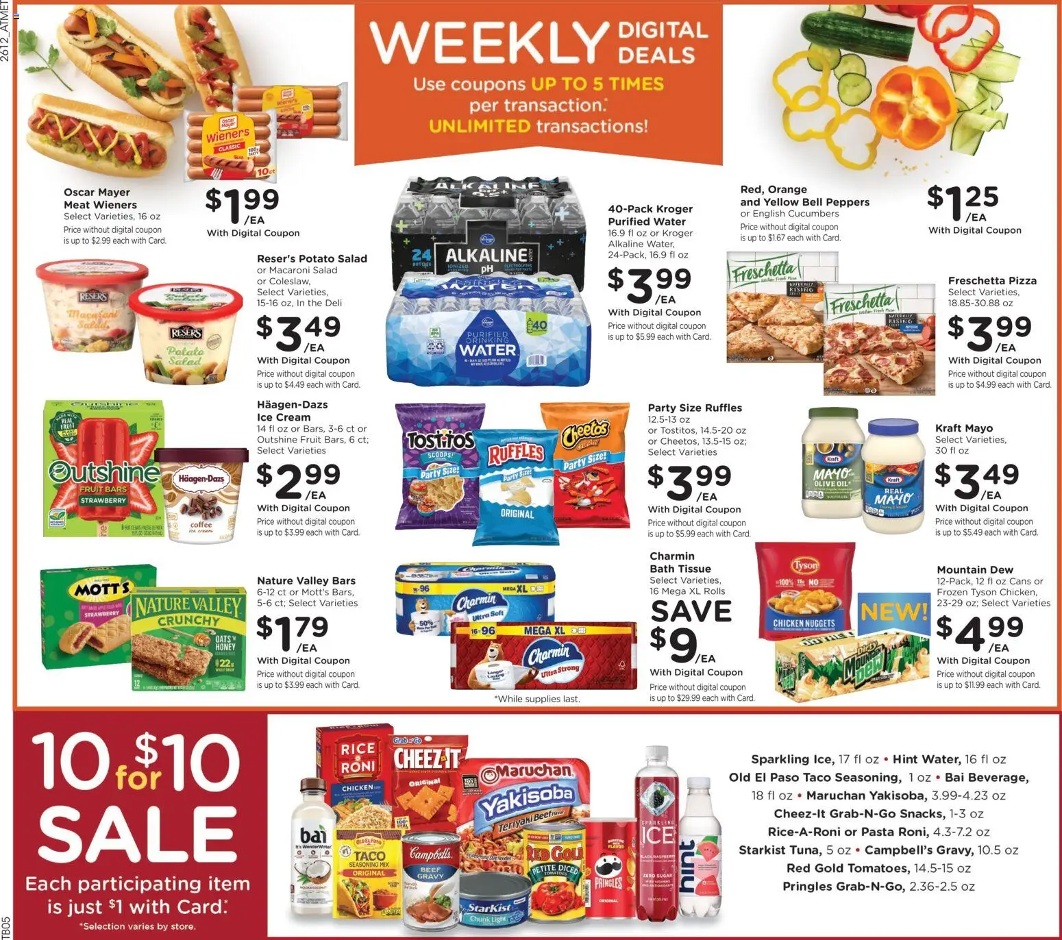 Kroger Weekly Ad - valid from 22.04.2026 | Page: 2 | Products: Coffee, Cream, Cucumbers, Water