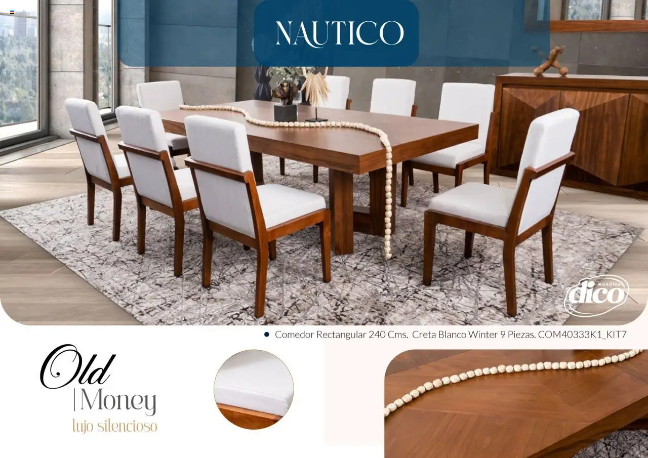 Nuevas ofertas de Muebles Dico válidas en toda la República Mexicana desde el 13.02.2025. ¡Encuentra las mejores ofertas en Muebles Dico catálogo Colección Old Money! | Página: 4